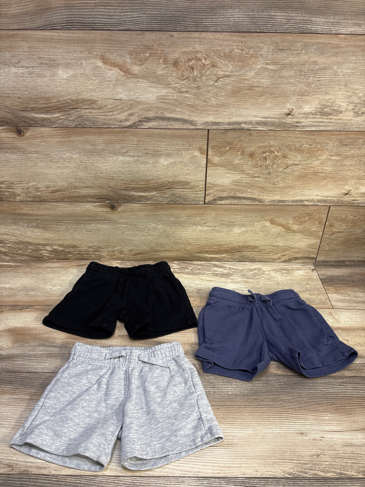 H&M 3pk Drawstring Shorts Black sz 2T