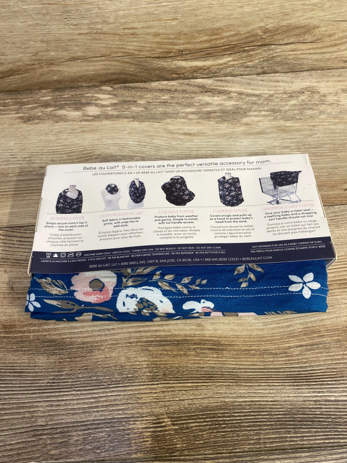 NEW Bebe au Lait 5-in-1 Multi-Use Cover in Midnight Floral - Me n Mommy To Be