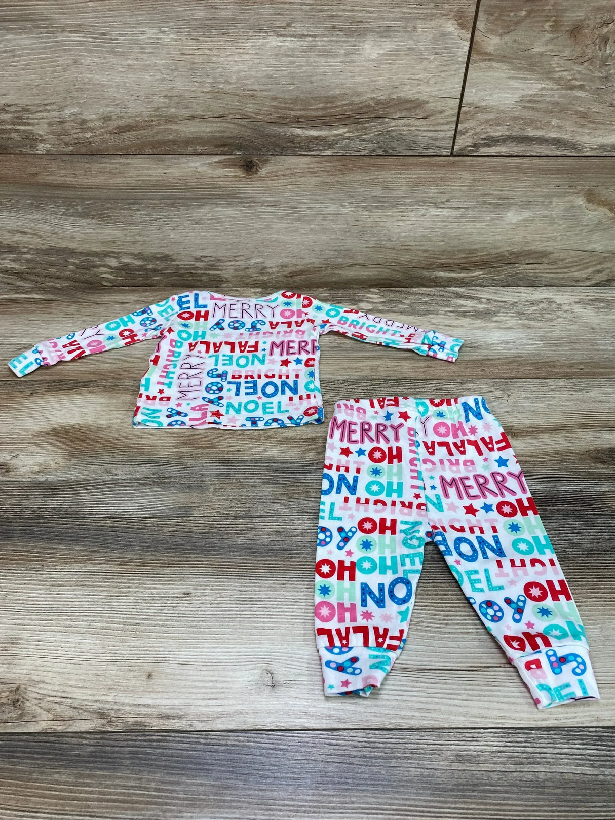 Children's Place 2pc Noel Pajama Set White sz 0-3m - Me n Mommy To Be