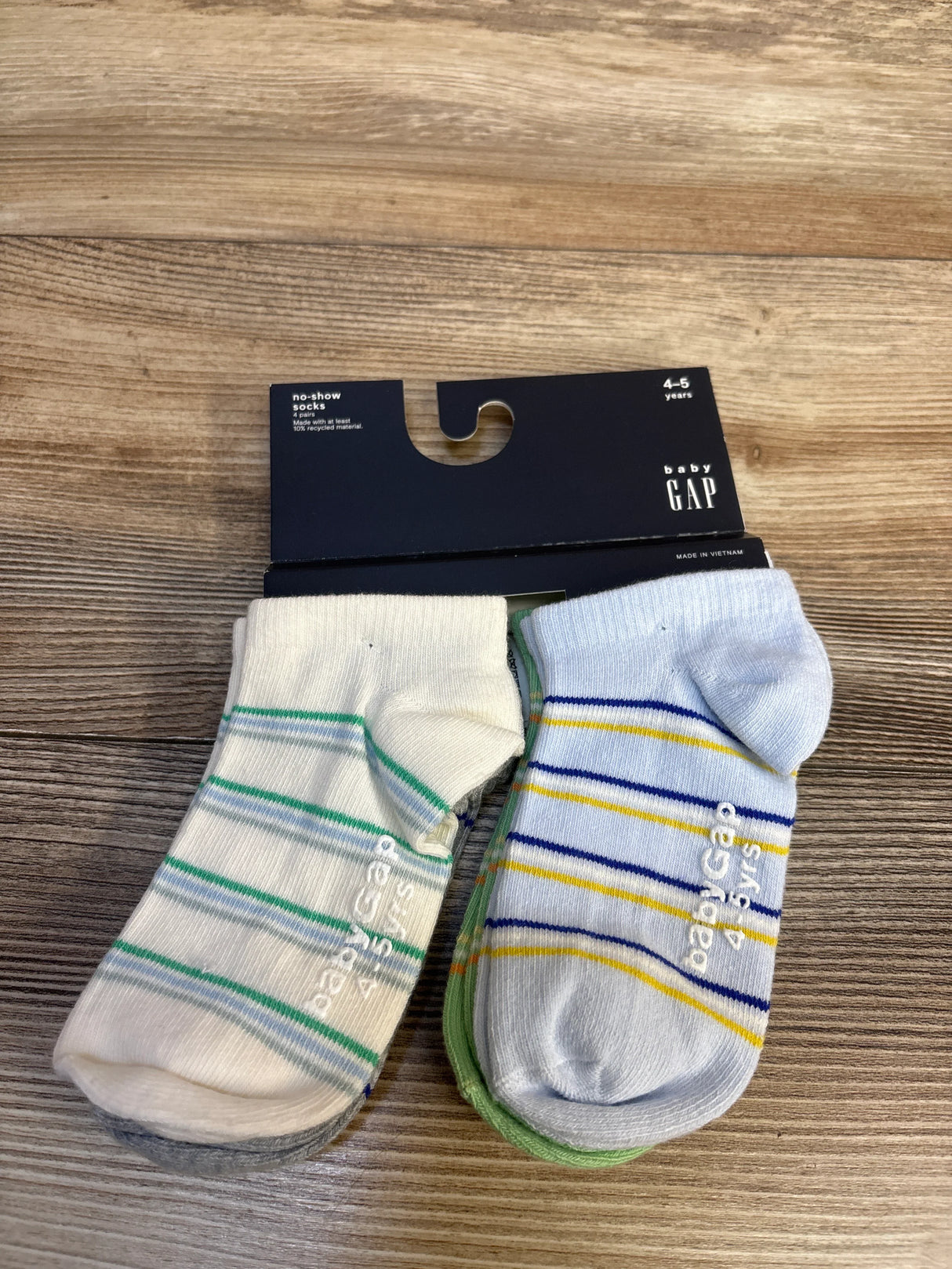 NEW Baby Gap No-Show Socks 4pk sz 4T-5T