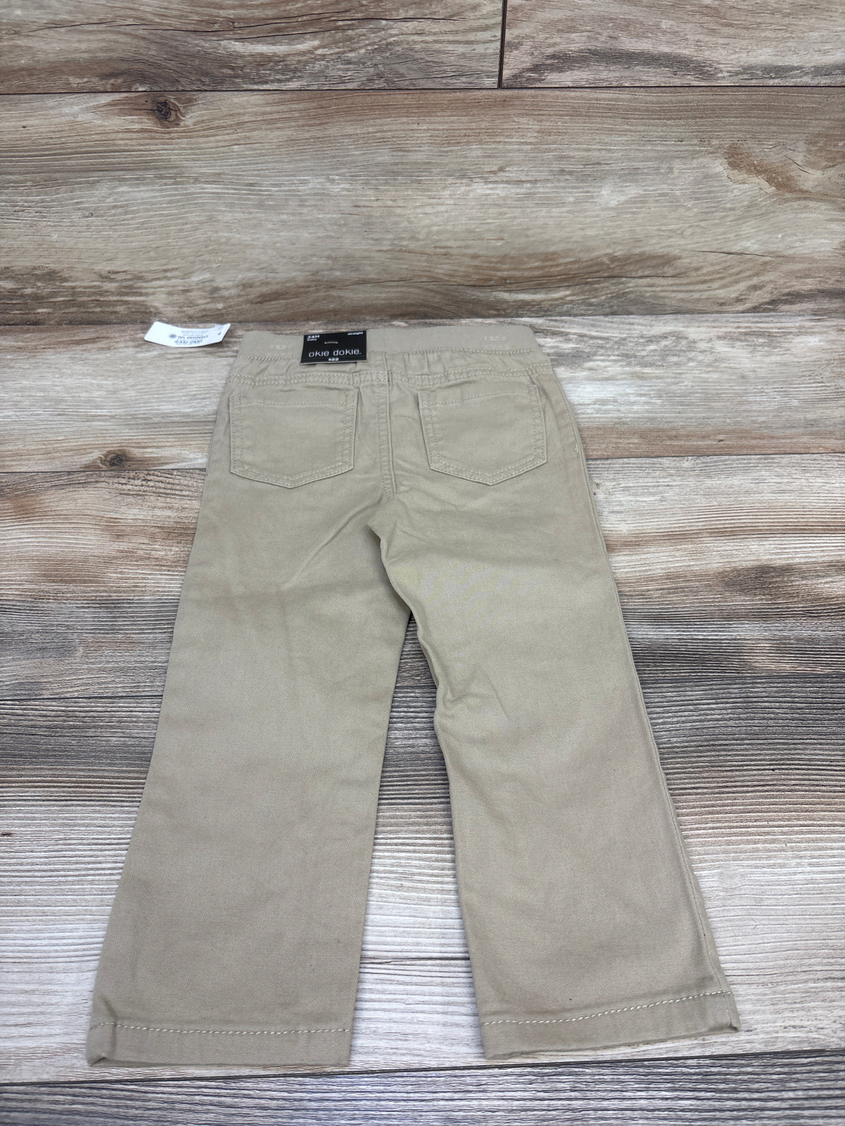 NEW Okie Dokie Drawstring Straight Pants Khaki sz 24m