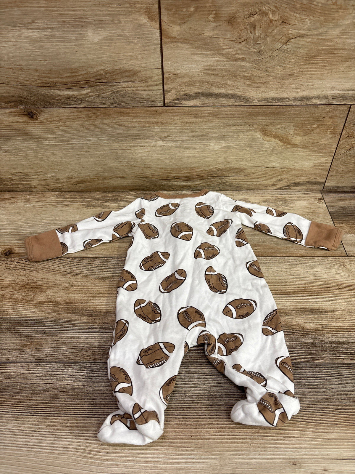Wonder Nation Football Sleeper White sz 0-3m
