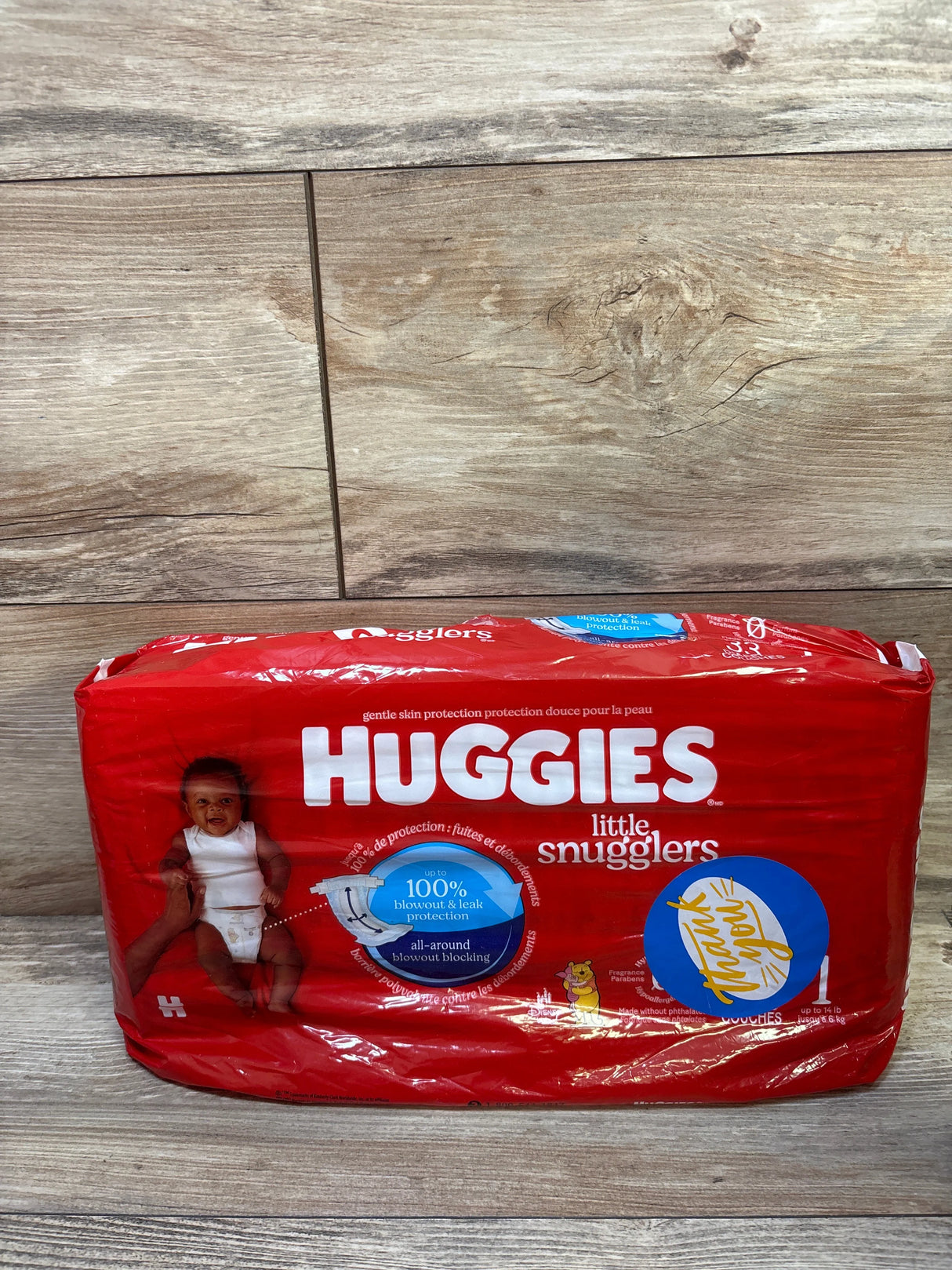 NEW Huggies Little Snugglers Diapers Size 1 33ct.