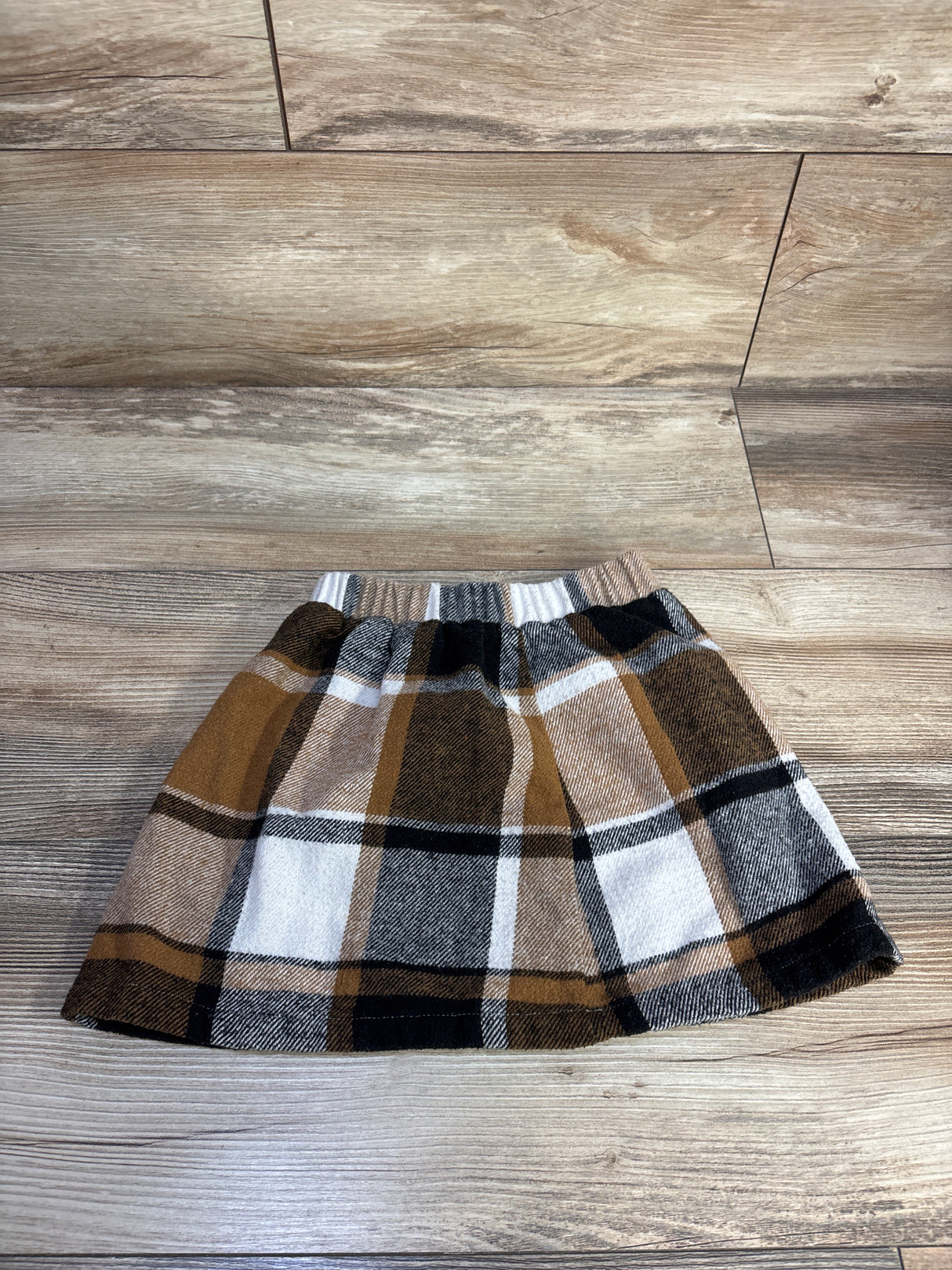 Shein Plaid Skirt Tan sz 5T