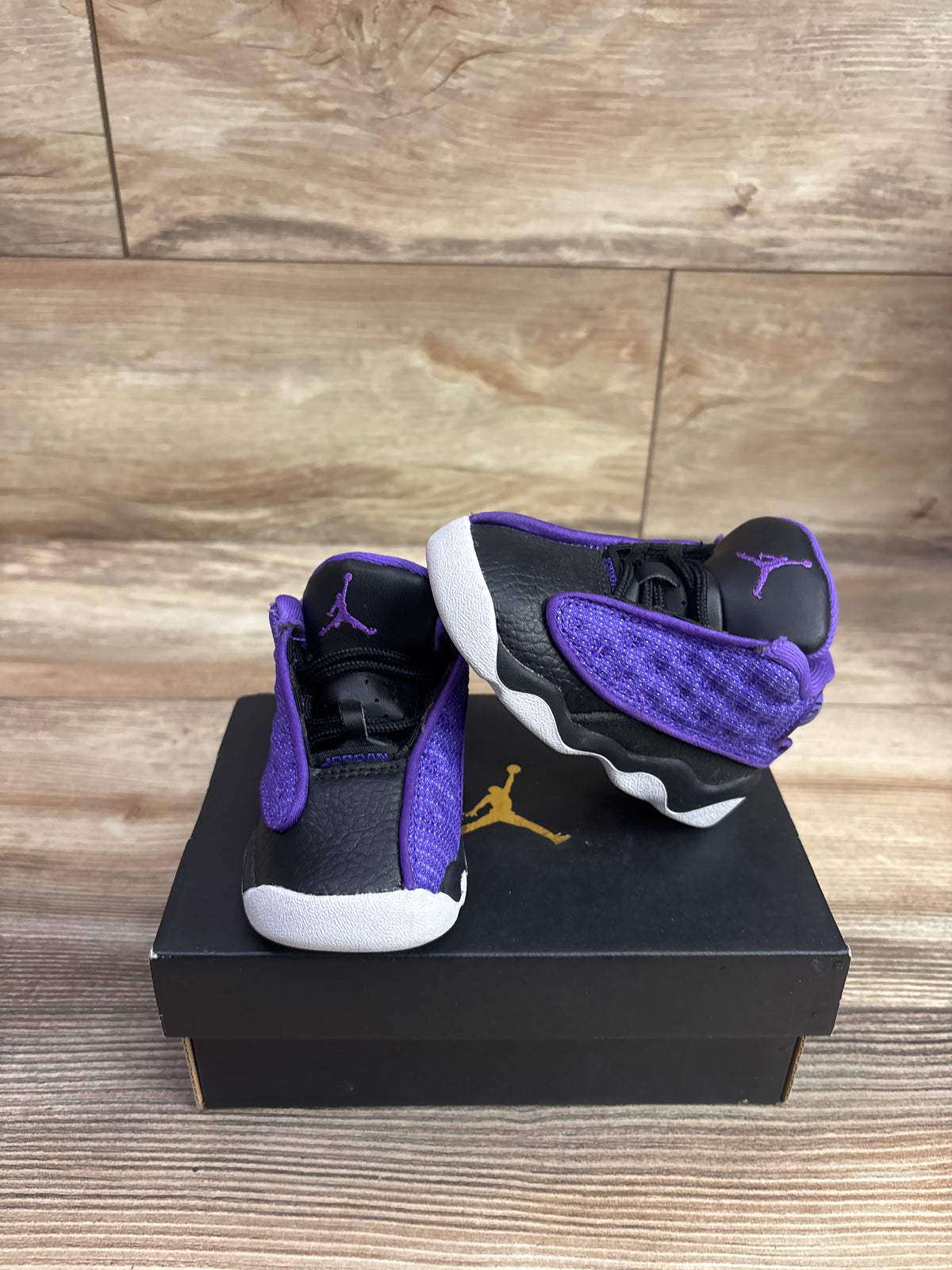 Air Jordan 13 Retro TD 'Purple Venom' Sneakers sz 4c
