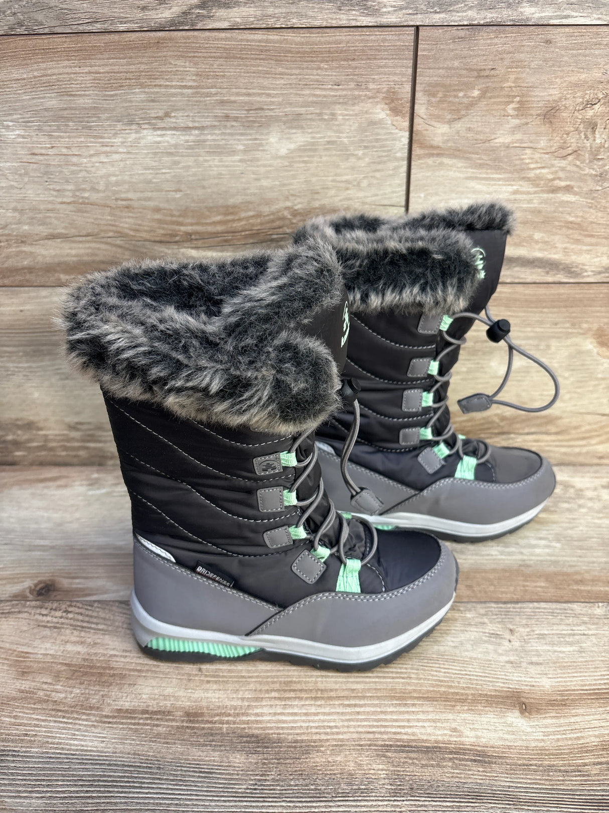 Kamik Snowangel Snow Boots Grey sz 1Y - Me n Mommy To Be