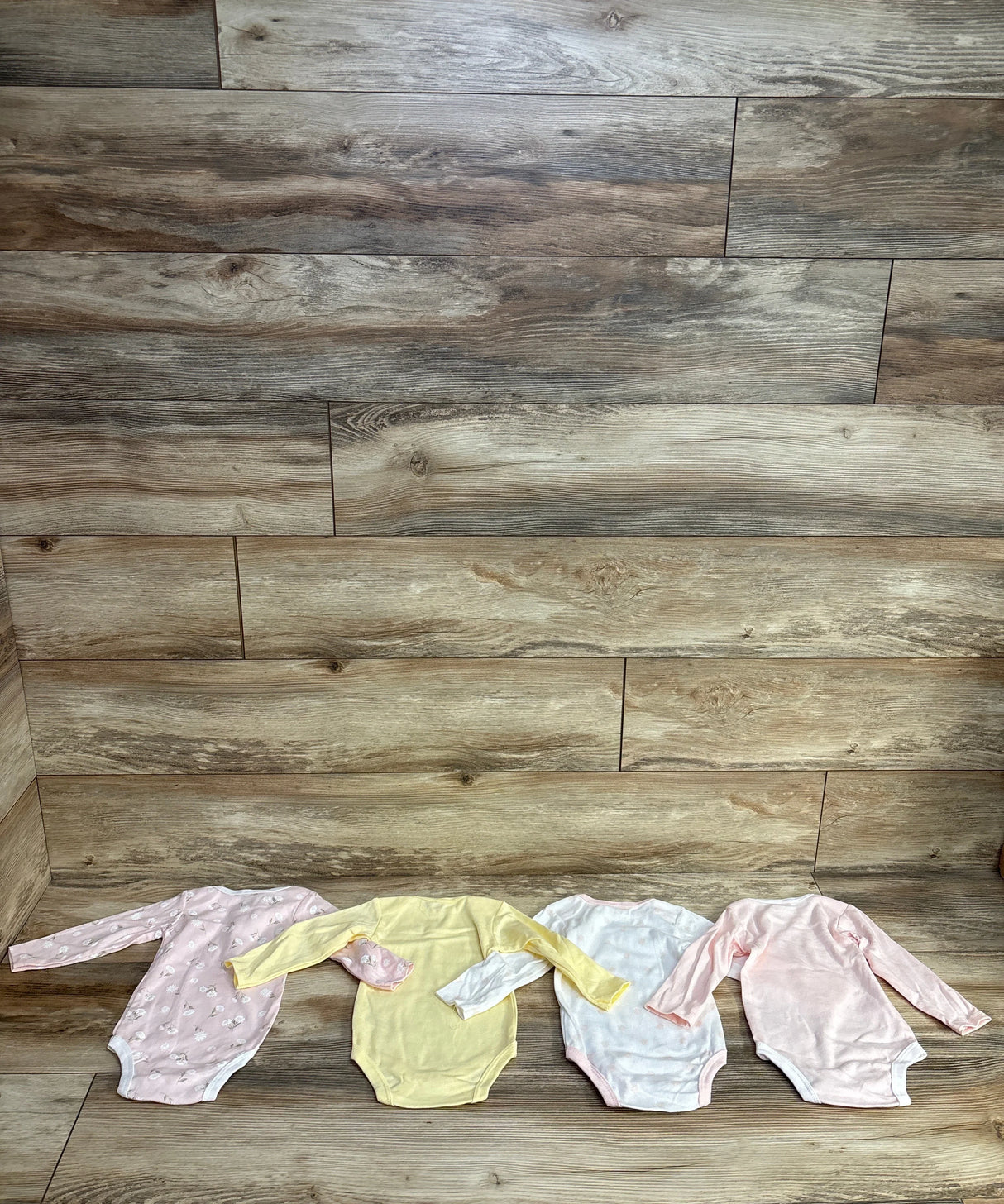 Kyle + Deena 4pk Floral Bodysuit Set Pink sz 6-9m