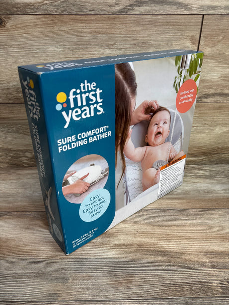 NEW The First Years Sure Comfort Folding Baby Bather - Me n Mommy To Be