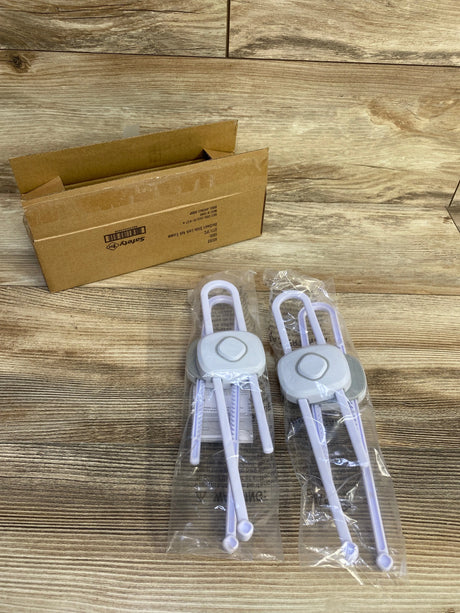 NEW Safety 1st Outsmart Slide Lock Four Pack, White - Me n Mommy To Be