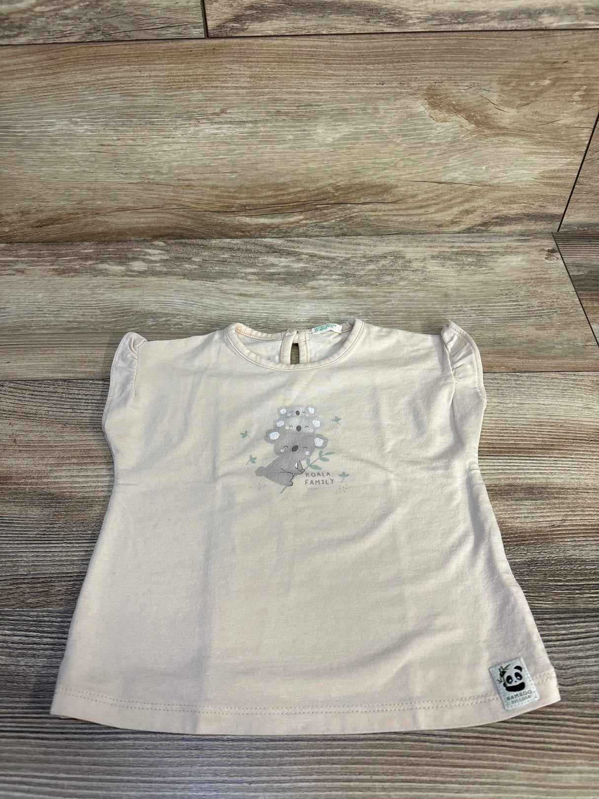 United Colors Of Benetton Bamboo Koala Shirt Beige sz 6-9m