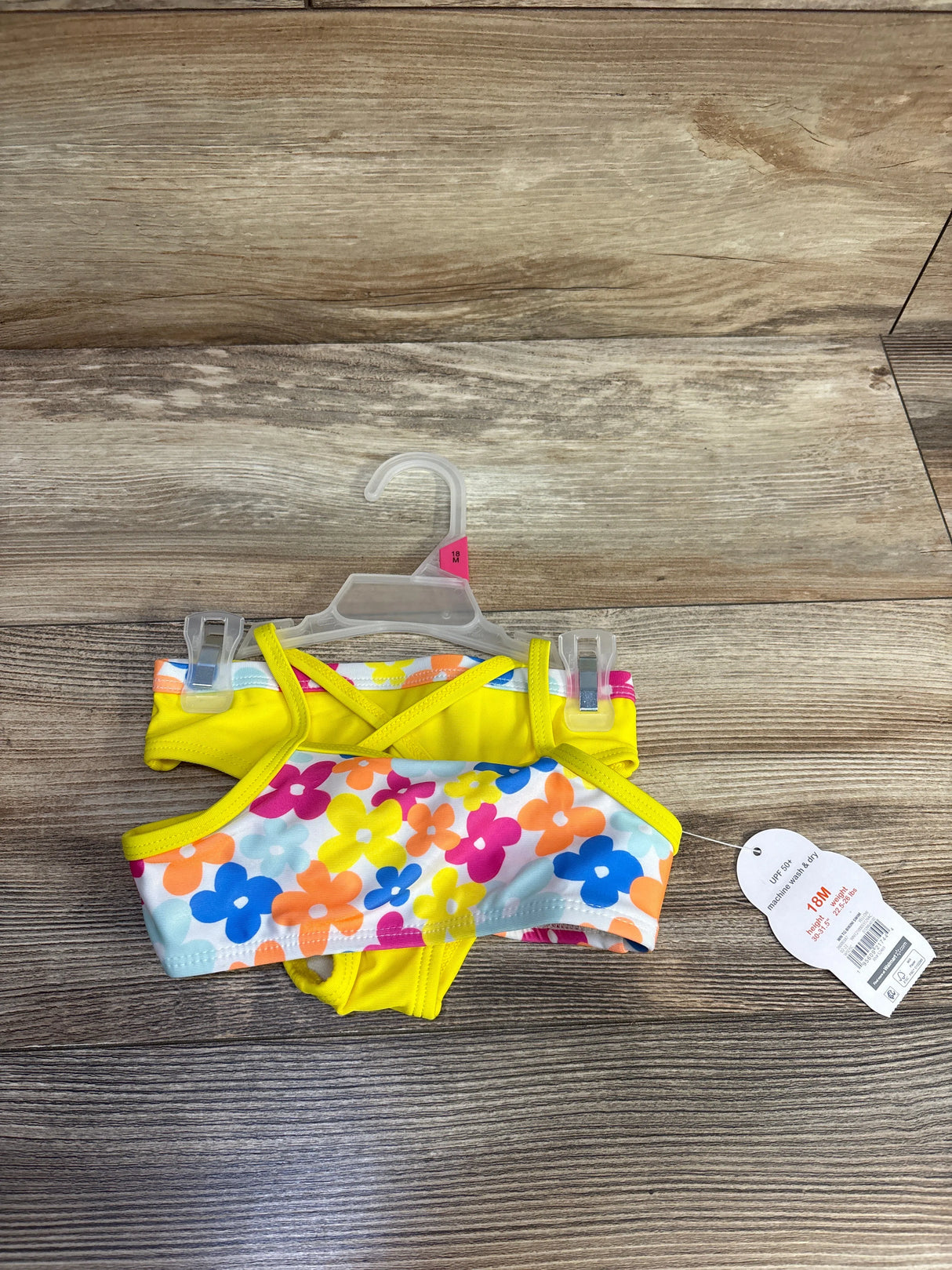 NEW Wonder Nation 2pc Swimsuit Yellow sz 18m - Me n Mommy To Be