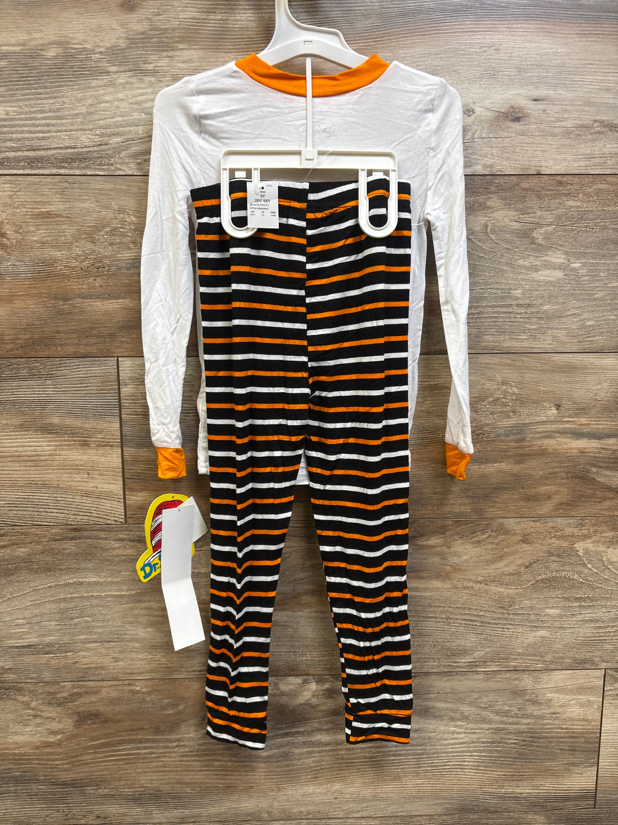 NEW Dr. Seuss Thing 1 Thing 2 Long Sleeve 2pc Viscose Snug Fit Pajama Set sz 5T