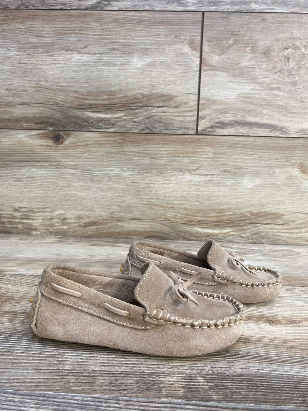 Elephantito Driver Loafers Velvet Beige sz 8c - Me n Mommy To Be