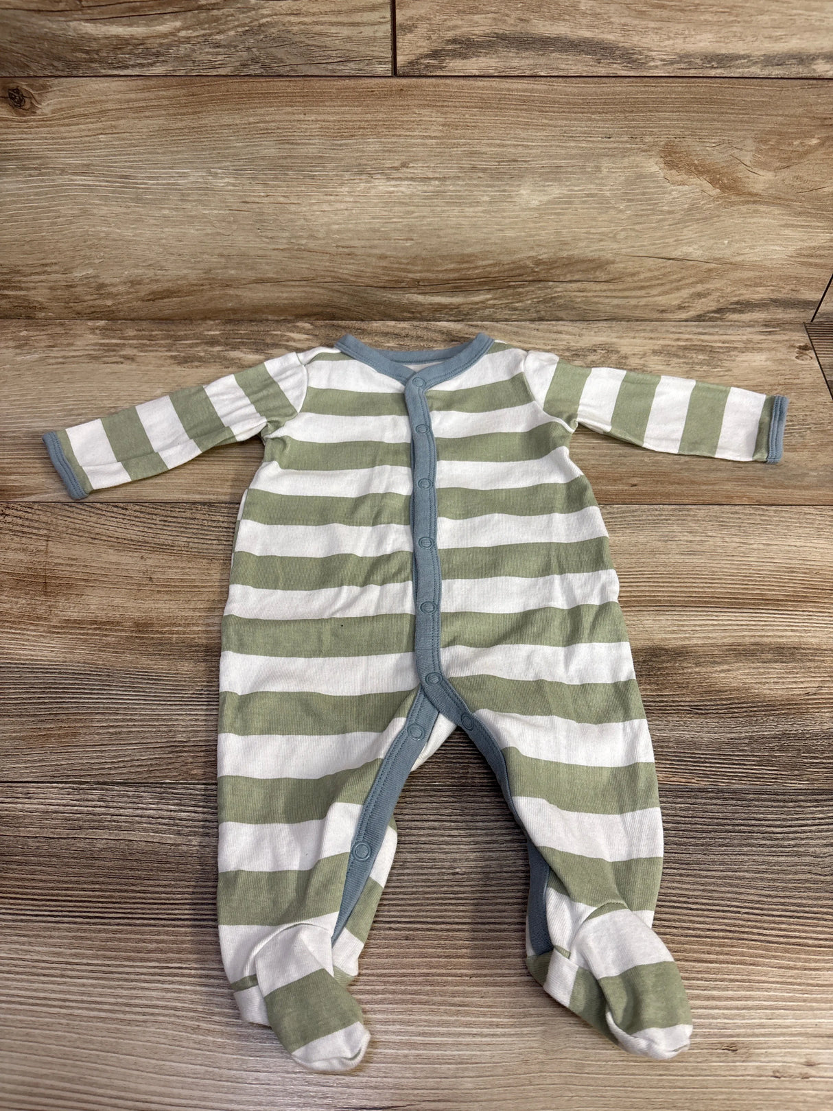Carter's Striped Sleeper White sz 3m