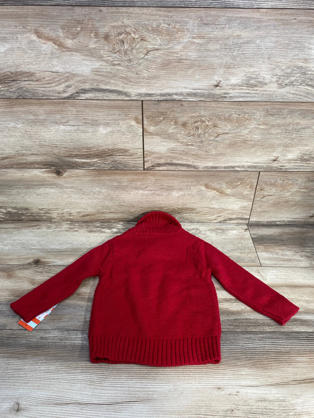 NEW Cat & Jack Shawl Collar Cable Knit Sweater Red sz 2T