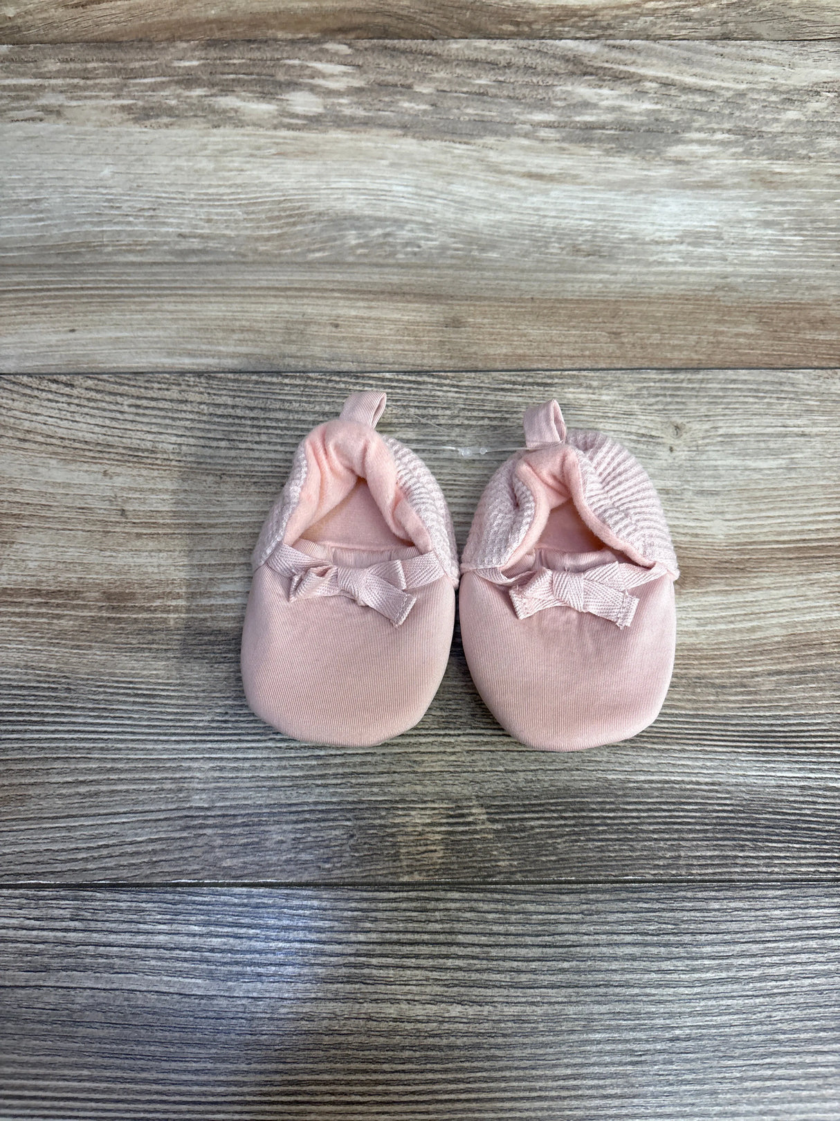 Cat & Jack Soft Sole Baby Slippers Pink sz 2c