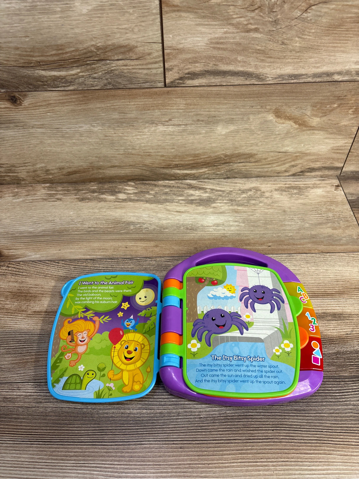 Fisher Price Laugh & Learn Story Book Rhymes Purple