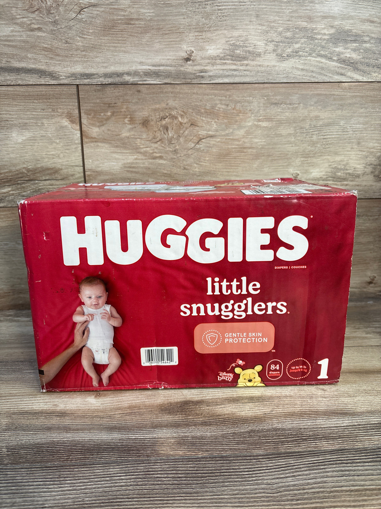NEW Huggies Little Snugglers Diapers 84ct. Size 1