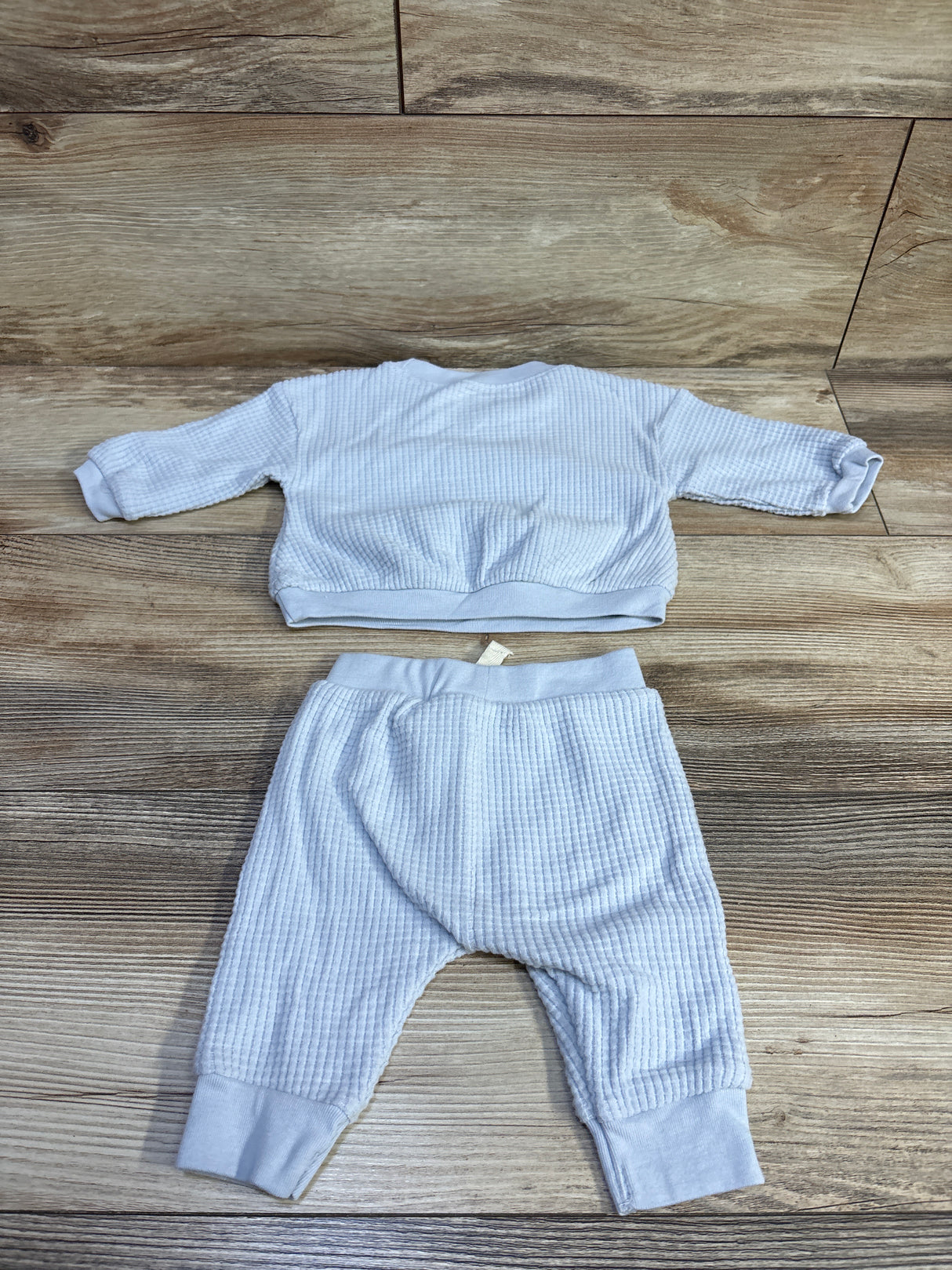 Just One You 2pc Waffle Knit Shirt & Pants Set Blue sz 3m