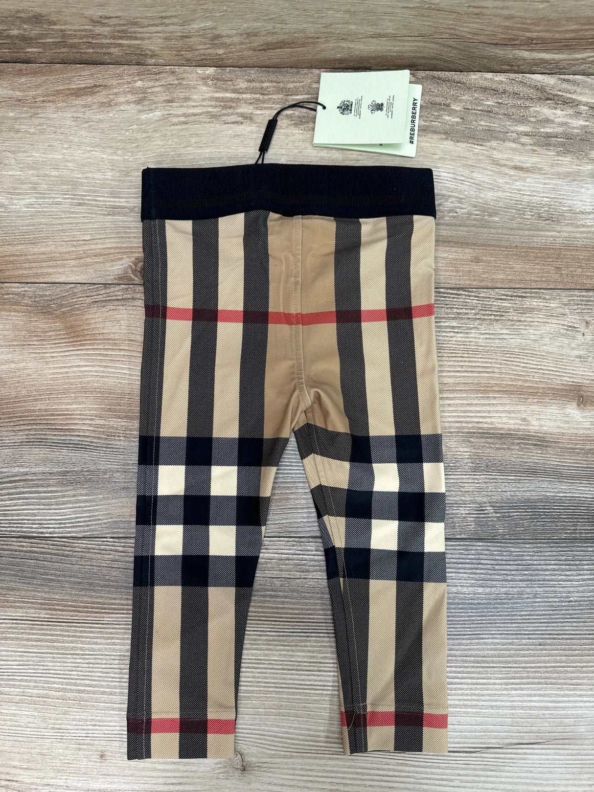 NEW Burberry Beige Gina Check Baby Leggings sz 18m - Me n Mommy To Be