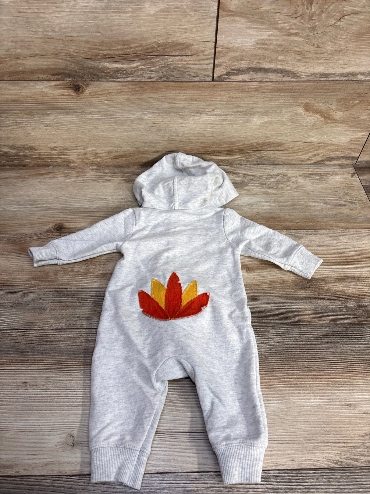 Carter's Turkey Hooded Coverall Grey sz 3m