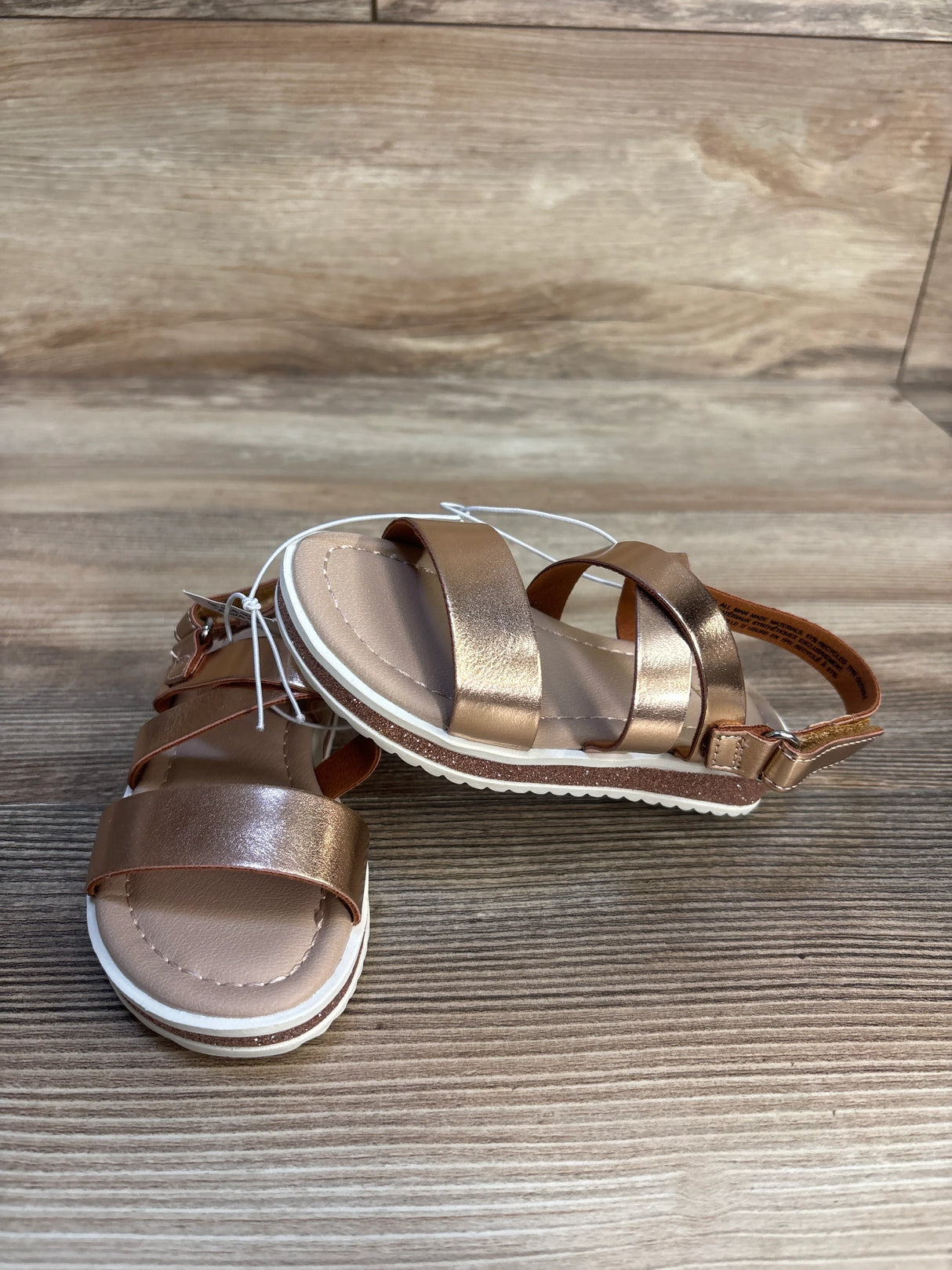 NEW Children's Place Platform Sandals Rose Gold sz 6c