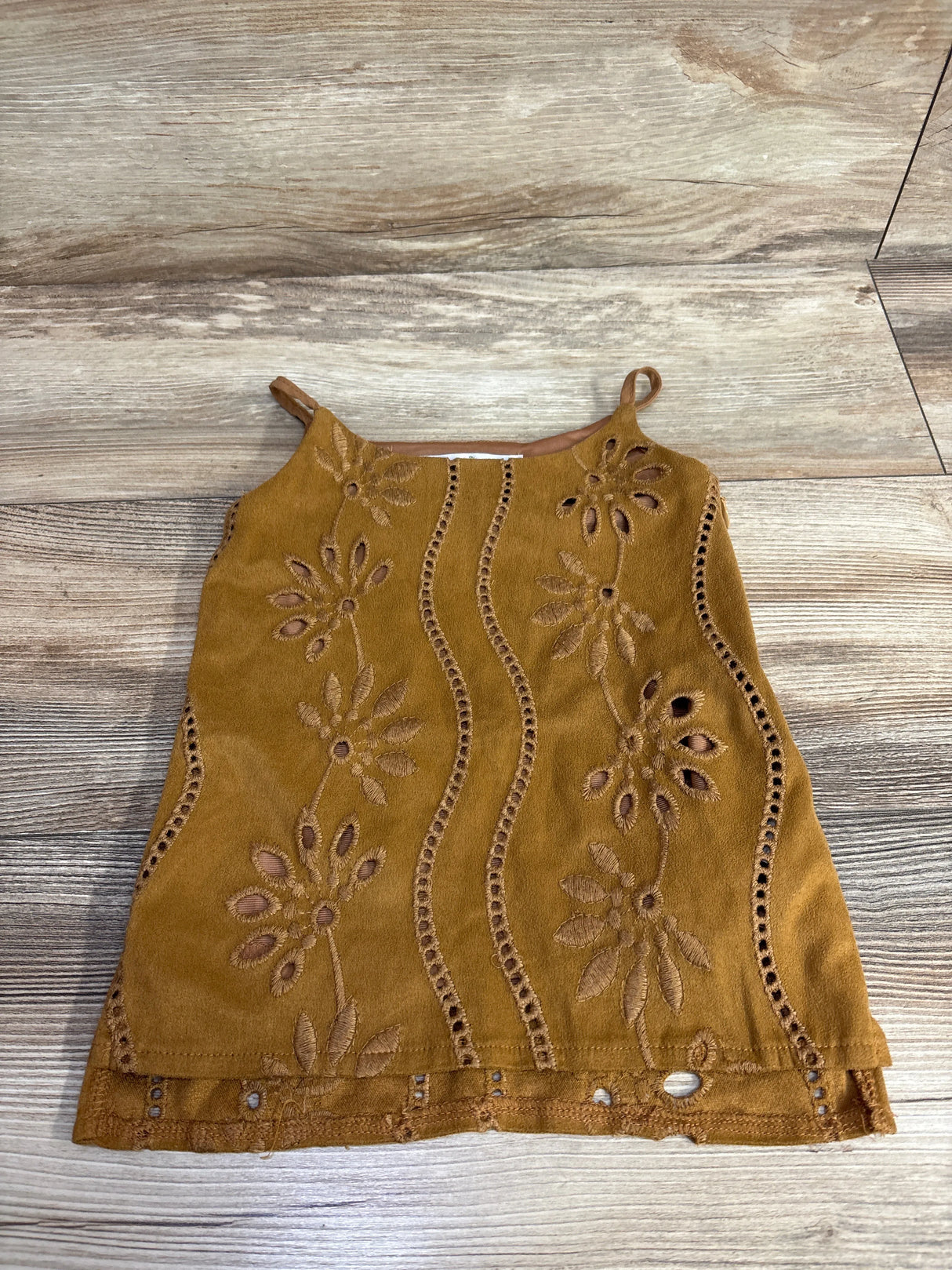 Bailey's Blossoms Suede Western Tank Dress Brown sz 6-9m