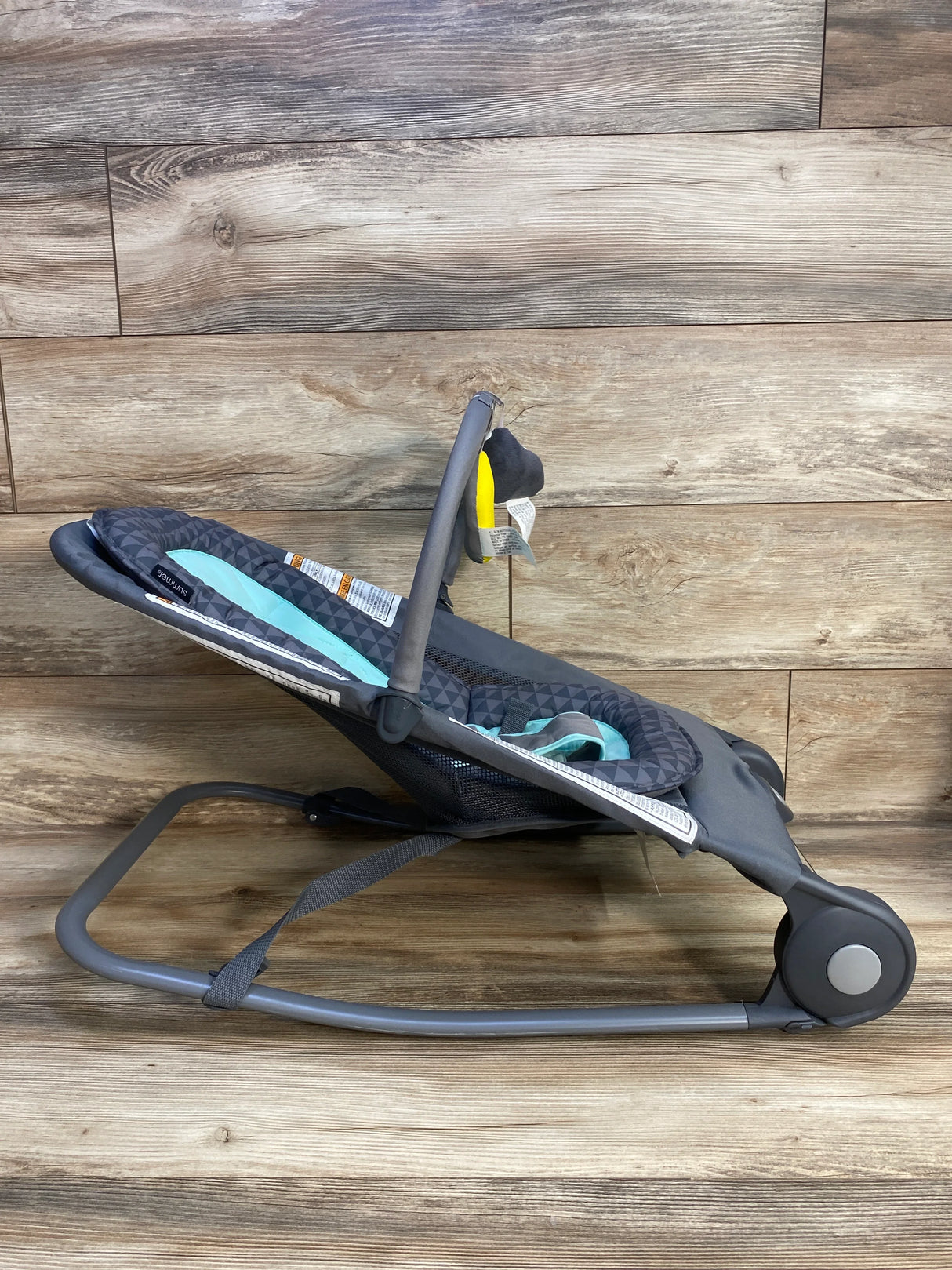 Summer Infant 2-in-1 Bouncer & Rocker Duo, Grey/Teal