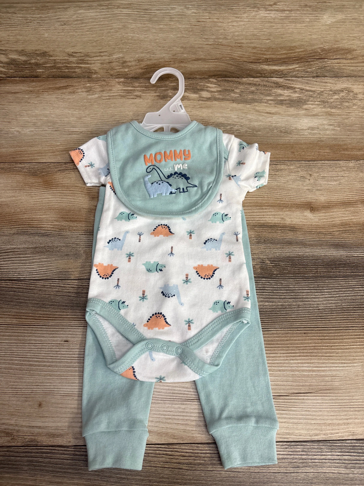 NEW Baby Views 3pc Dinosaur Bodysuit Set White sz 3-6m