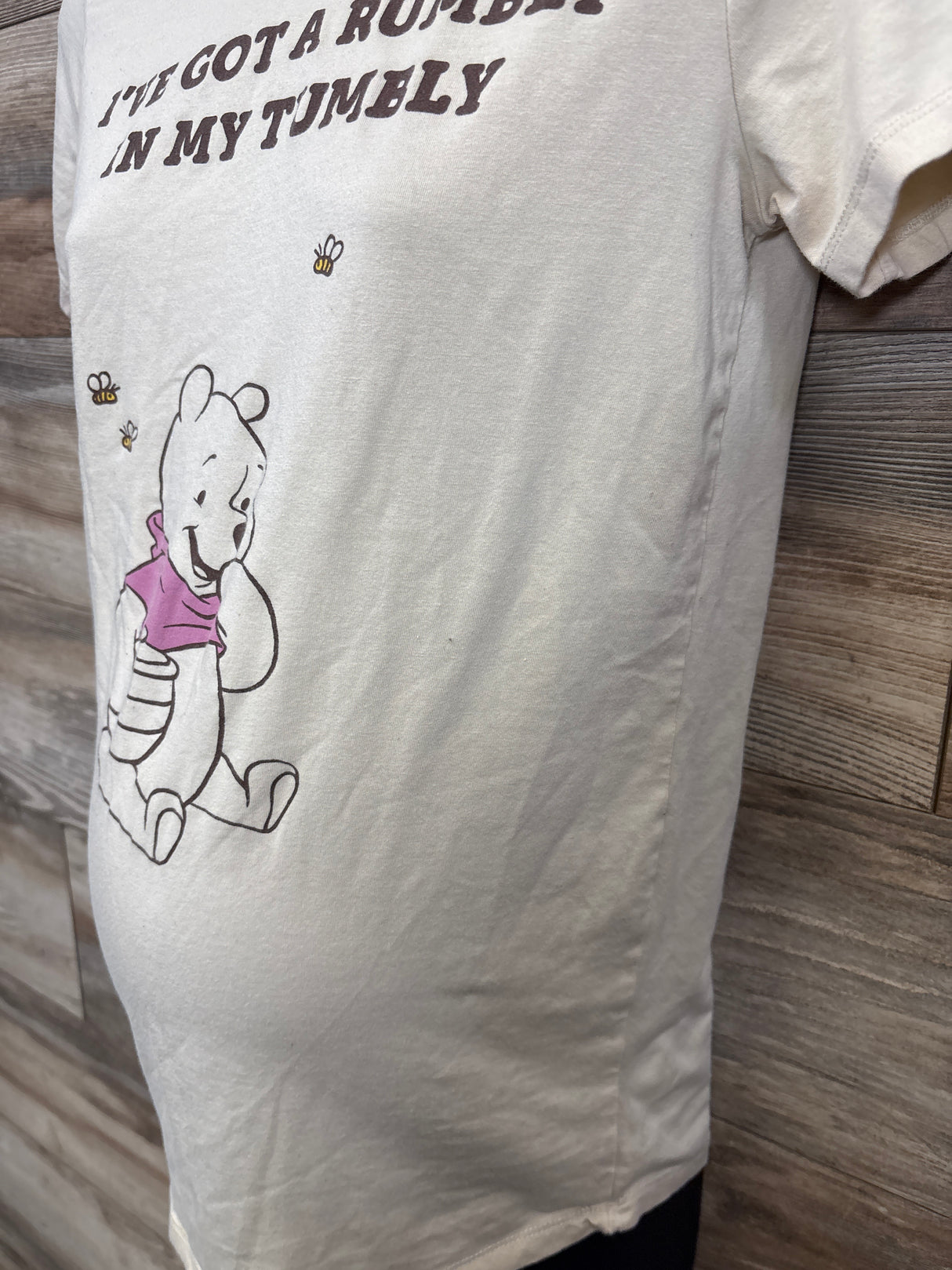 Disney Maternity Winnie The Pooh Shirt Cream sz Medium