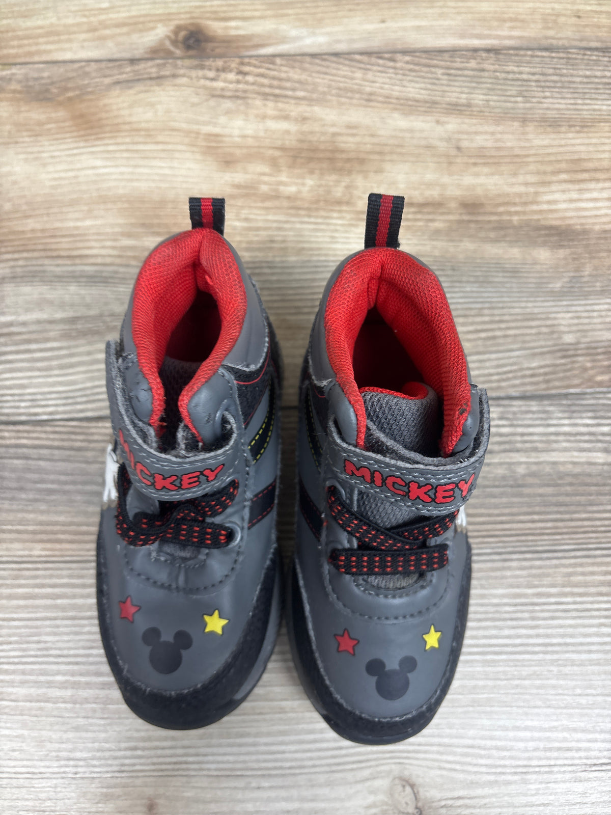 Disney Mickey Mouse High Top Sneakers Grey sz 6c