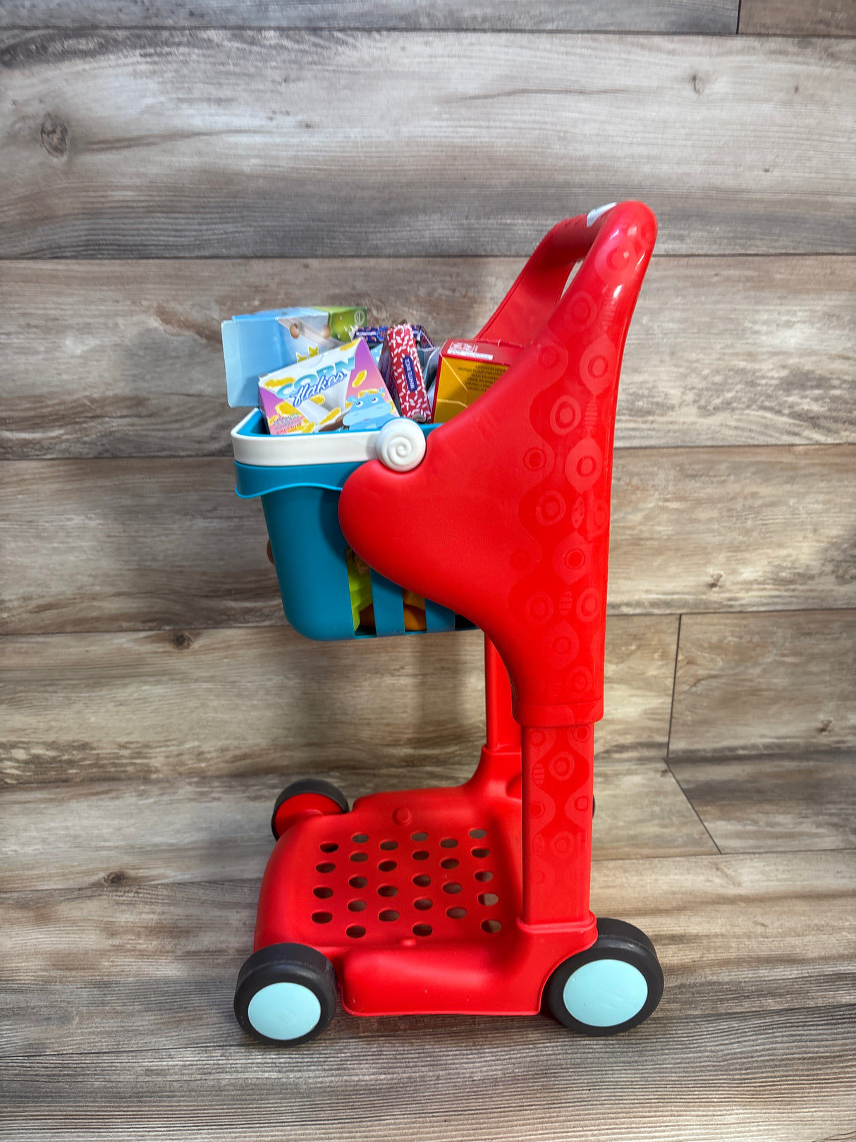 Battat Shop n’ Stroll Shopping Cart & Groceries Set