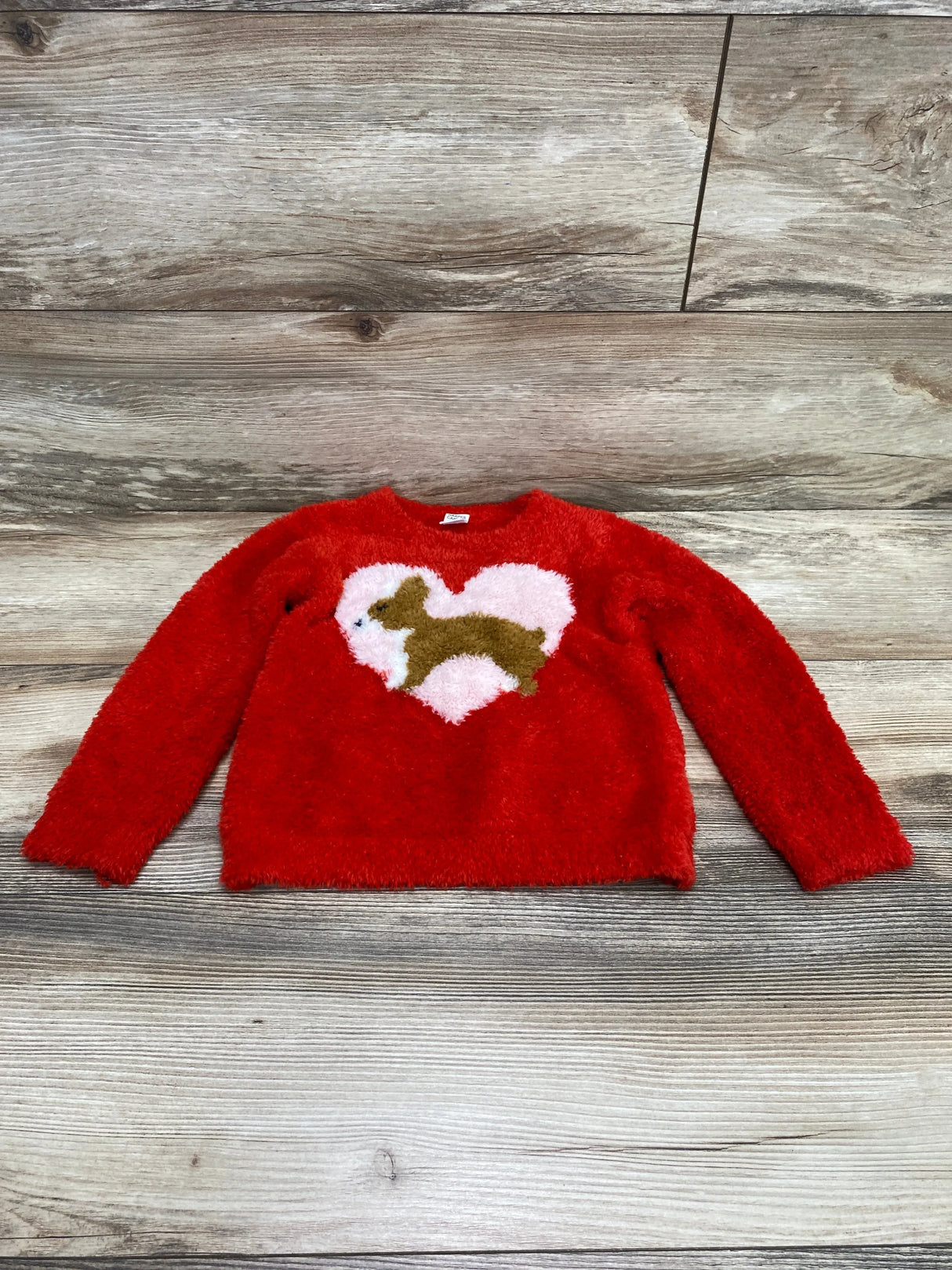 Harper Canyon Fluffy Intarsia Sweater Red sz 24m - Me n Mommy To Be