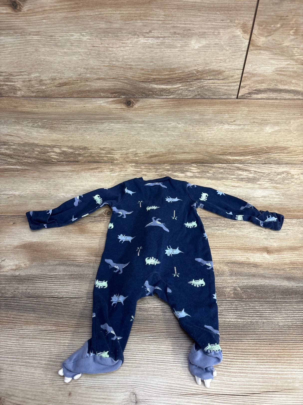 Carter's Dinosaur Sleeper Navy sz 3m