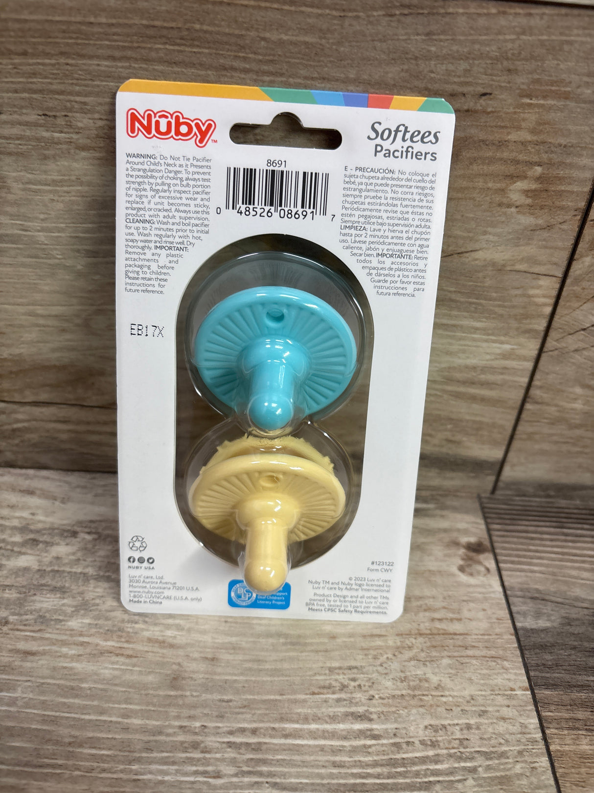 NEW Nuby Softeez Silicone Pacifiers 2pk 0m+