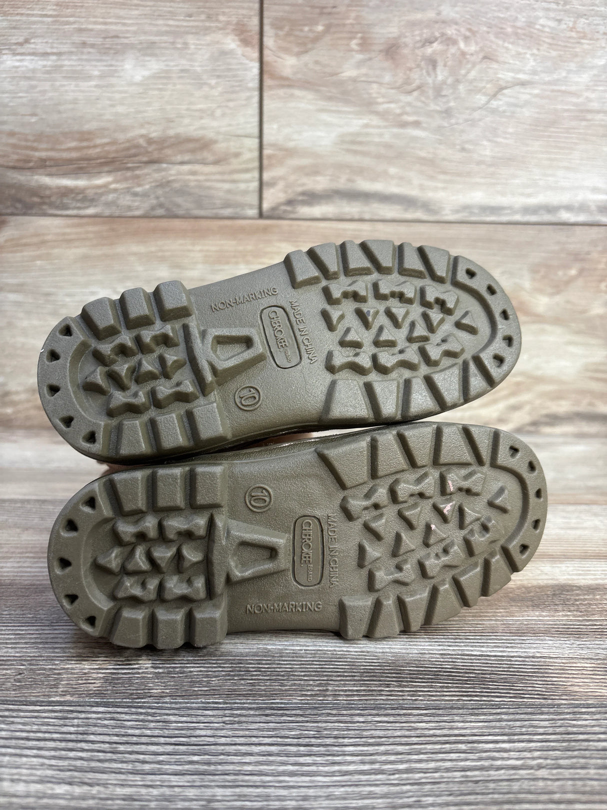 Cherokee Suede Faux Fur Lined Boots, Tan sz 10c