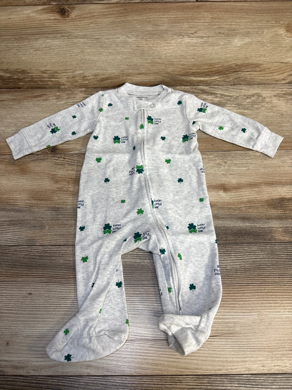 Carter's Lucky Little One Sleeper Grey sz 6m