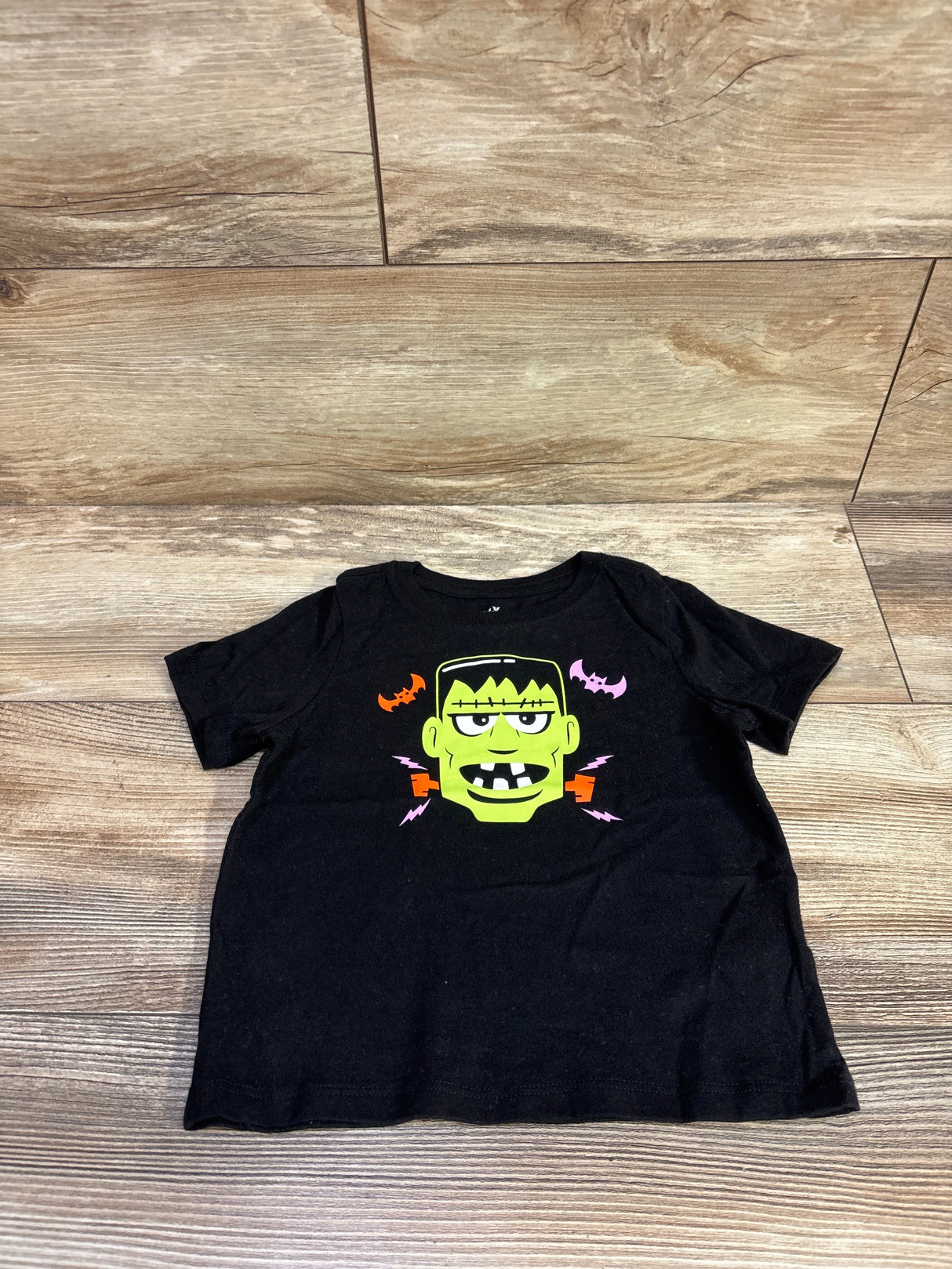 Way To Celebrate! Halloween Frankenstein Shirt Black sz 2T