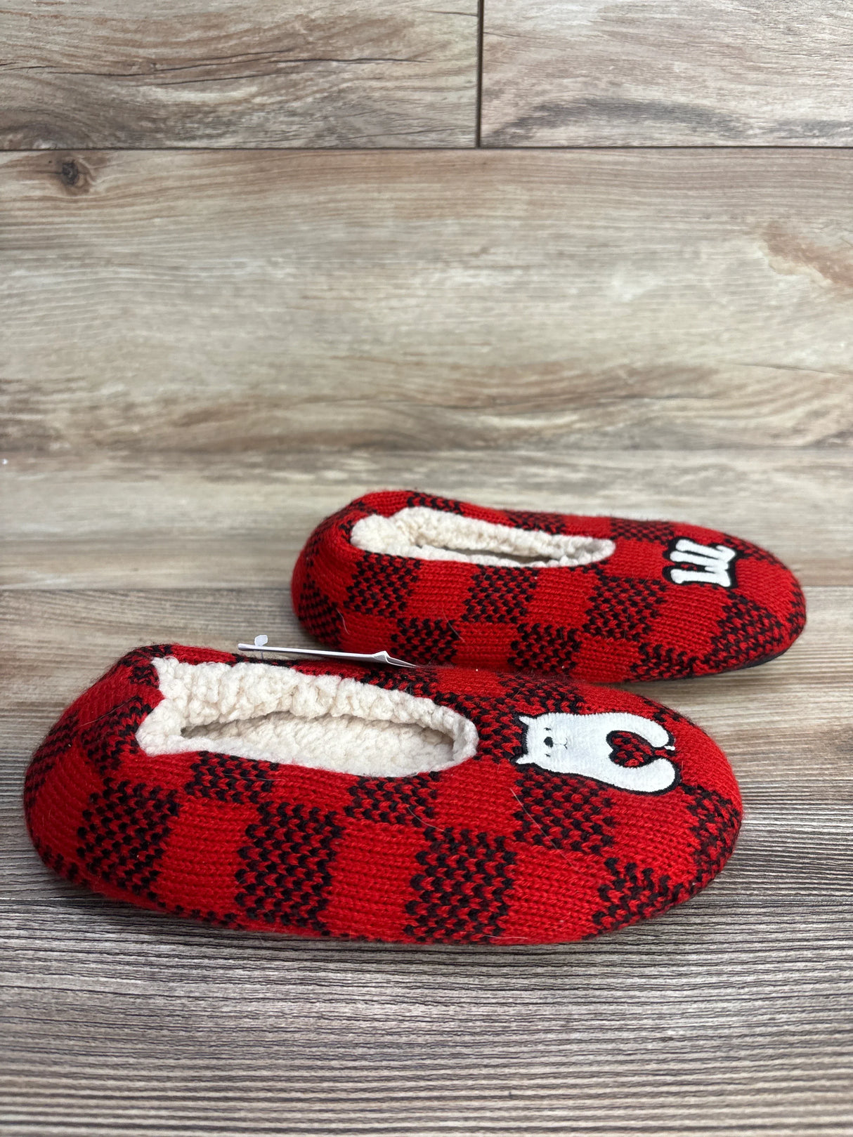 NEW Zizor Lil Bear Slippers Red sz 2-3Y