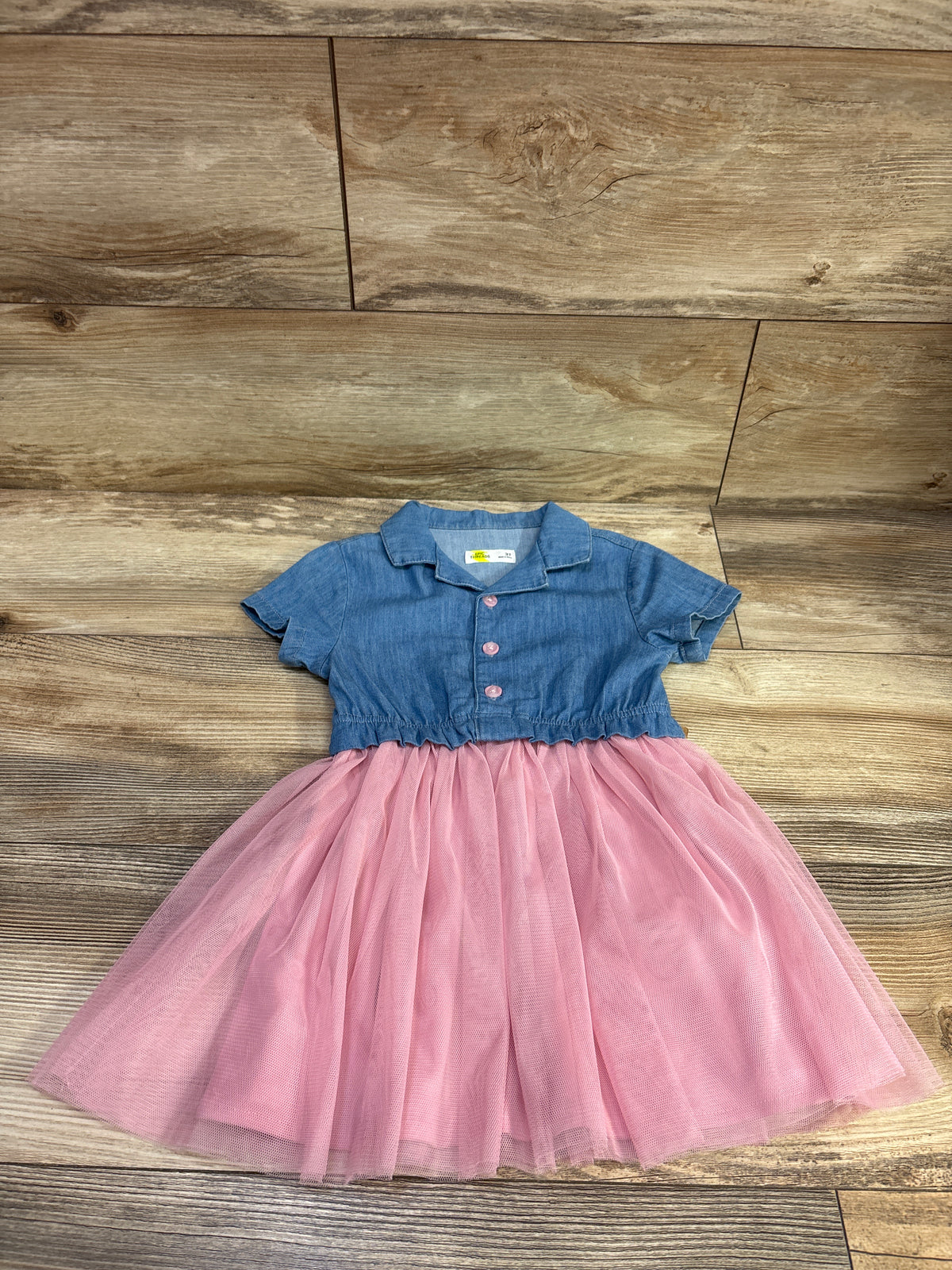 Epic Threads Denim Tulle Dress Blue sz 3T