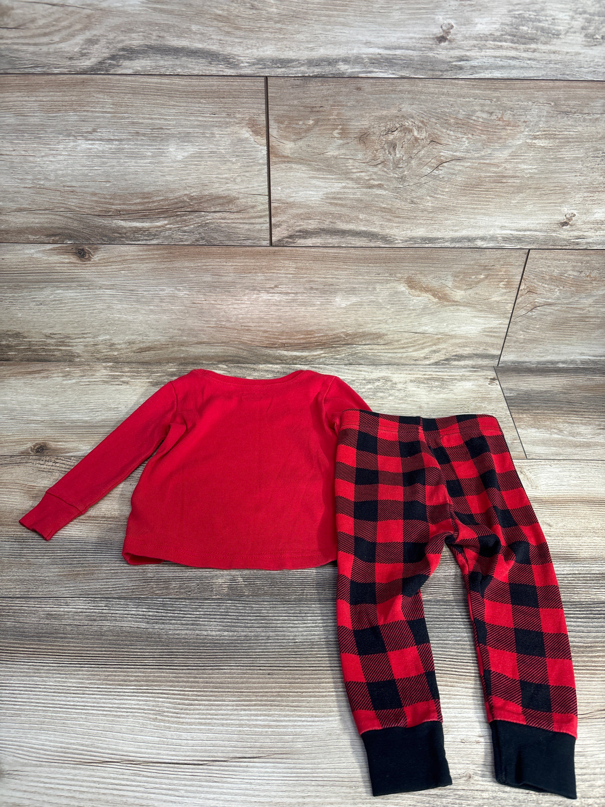 Old Navy 2pc Jolly Crew Pajama Set Red sz 18-24m