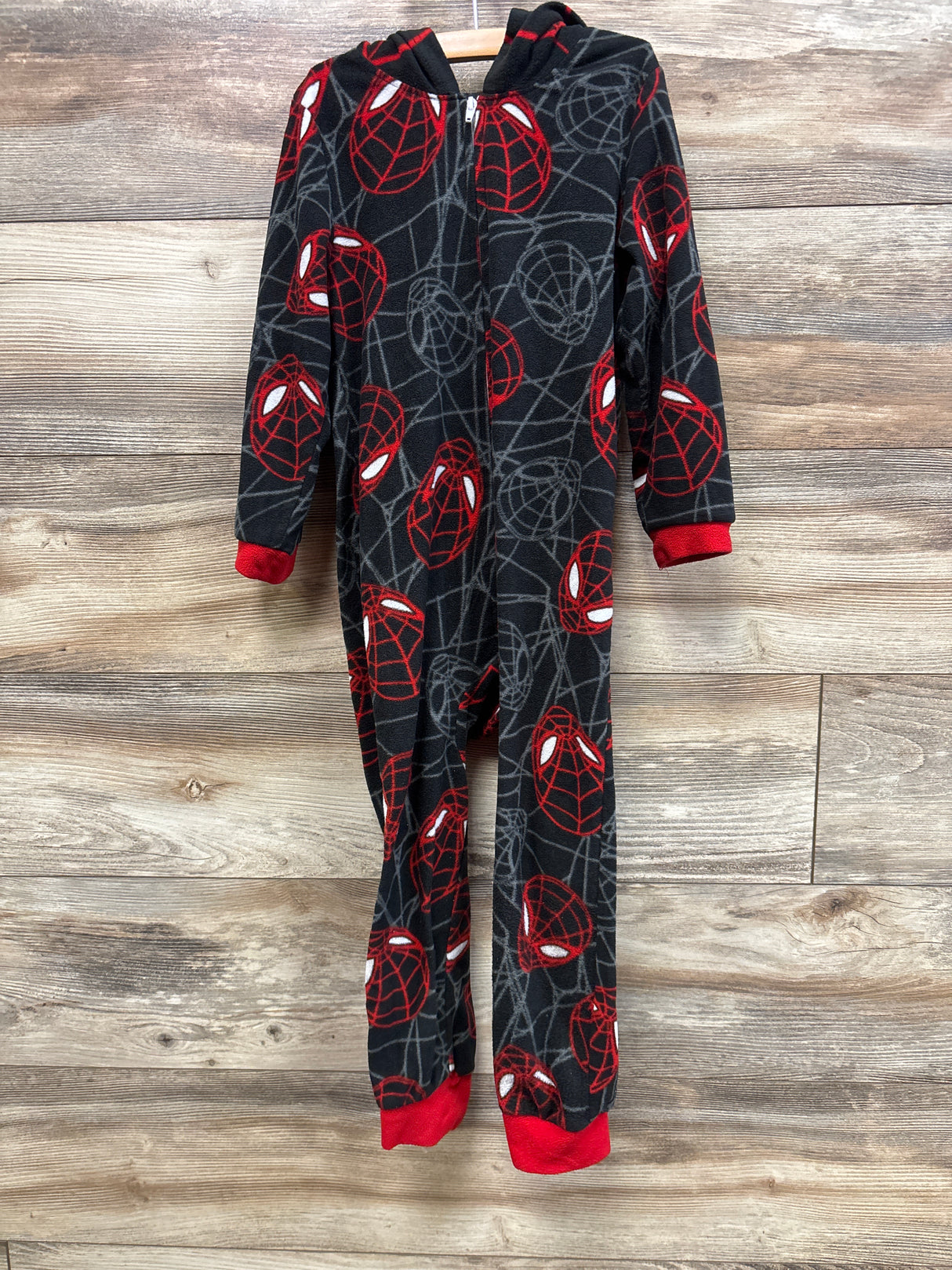 Marvel Spider-Man Hooded Blanket Sleeper Black sz 4/5T