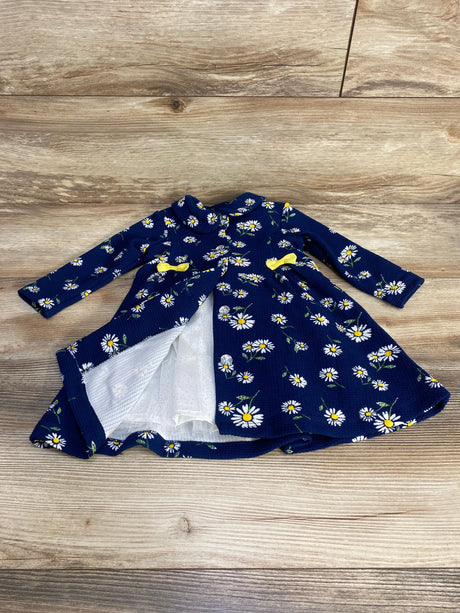 Nannette Baby 2pc Floral Coat & Dress Navy sz 6-9m - Me n Mommy To Be