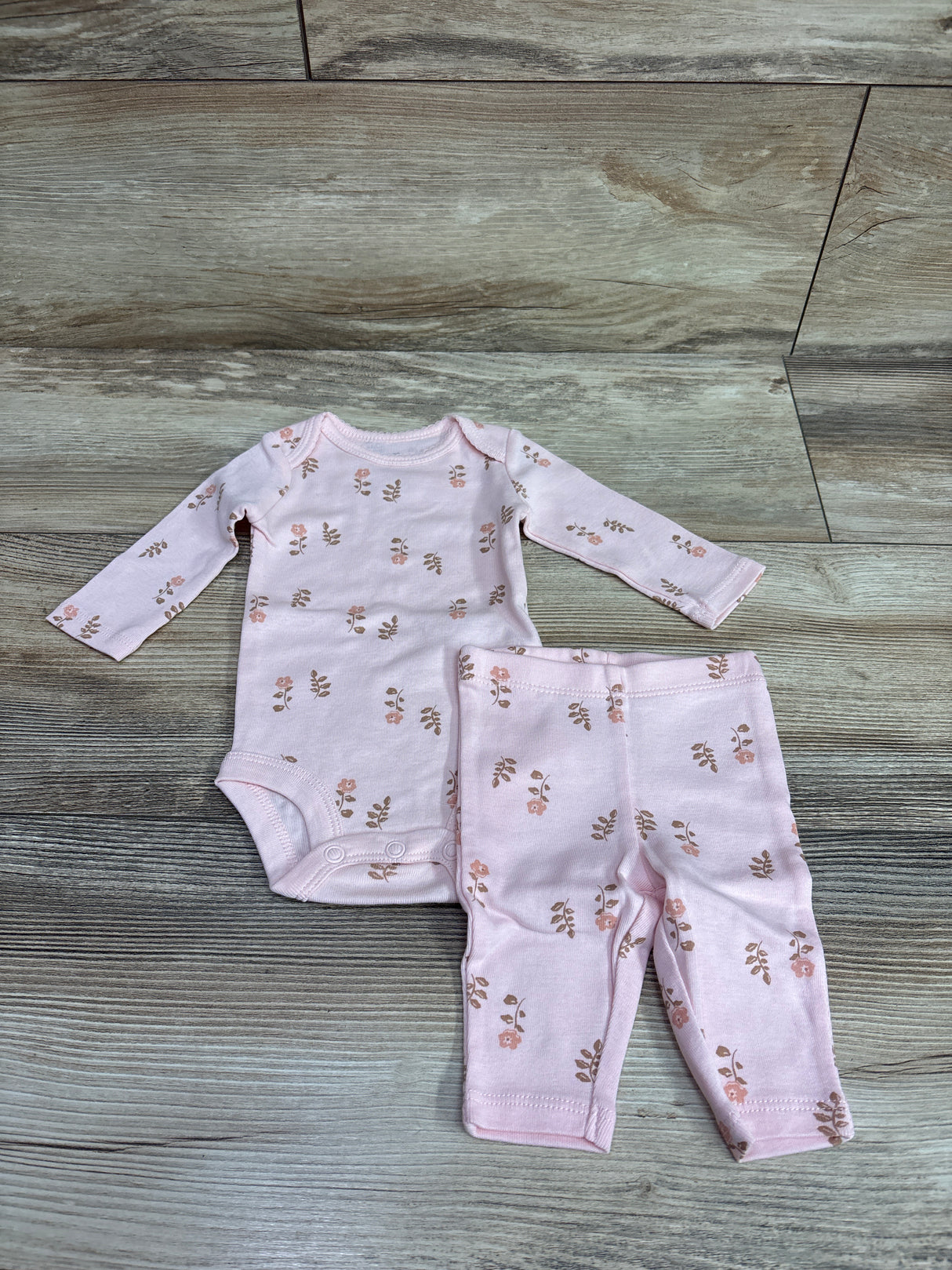Just One You 2pc Bodysuit & Pants Set Pink sz Newborn