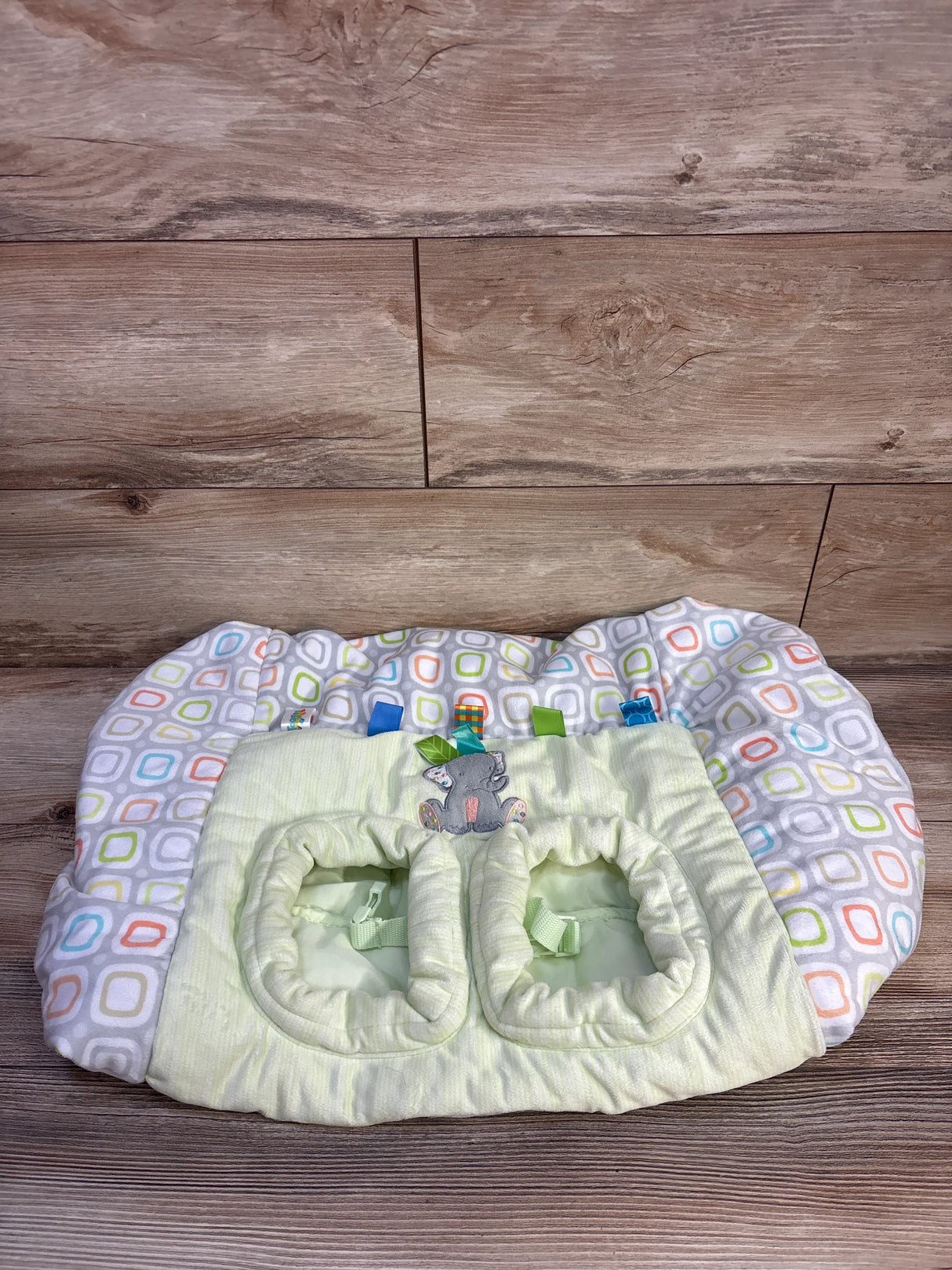 Kids II Taggies Elephant Shopping Cart & High Chair Cover