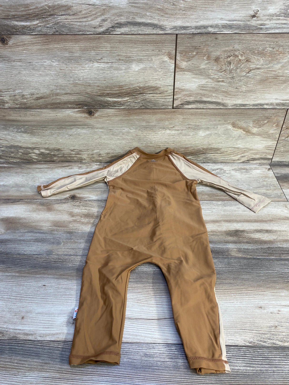 SwimZip Long Sleeve Romper Sunsuit Canyon Haze Brown sz 18-24m