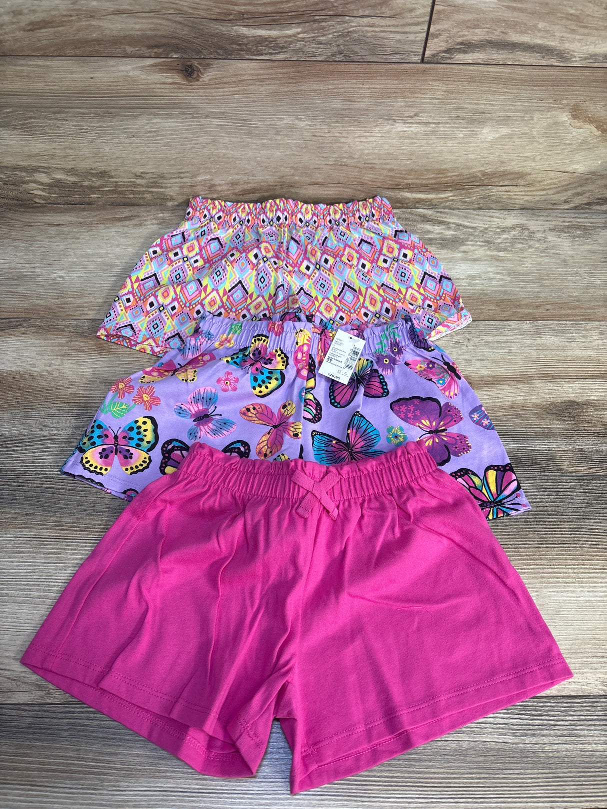 NEW Children's Place 3pk Shorts Pink sz 5T