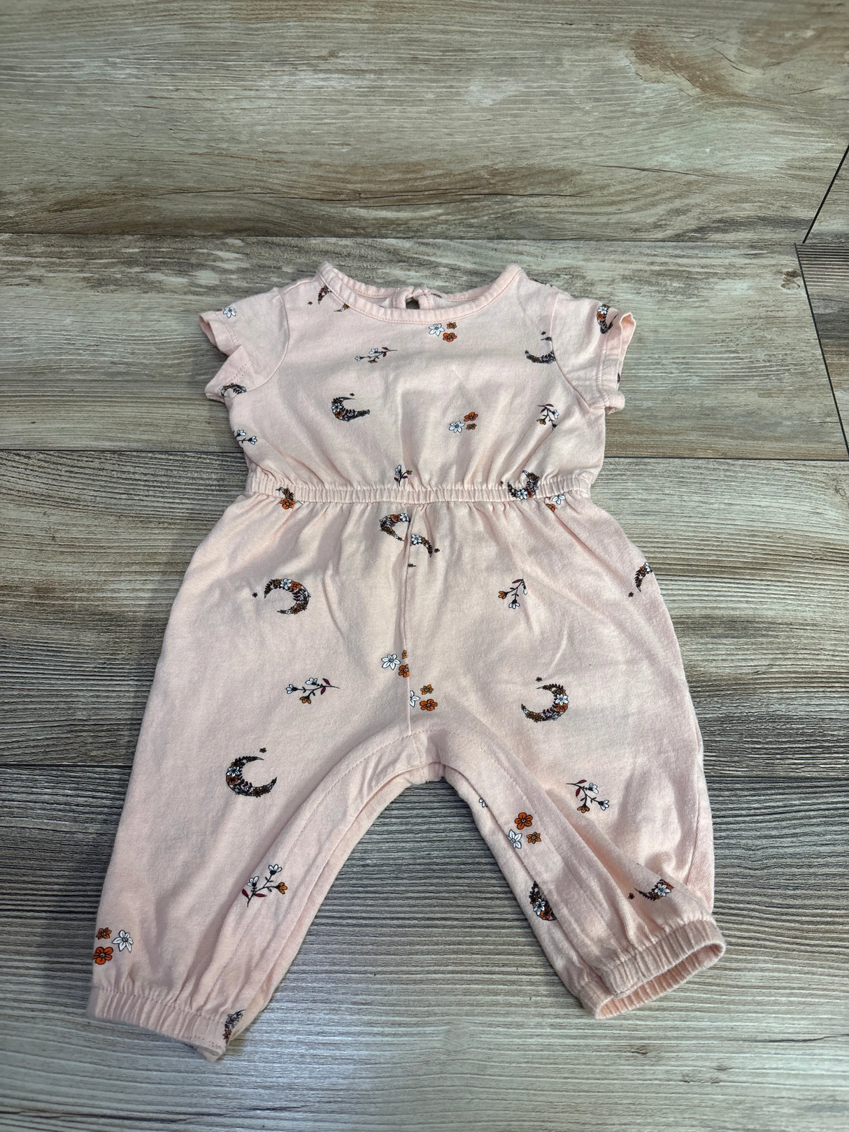 Old Navy Floral Sleeveless Jumpsuit Pink sz 3-6m