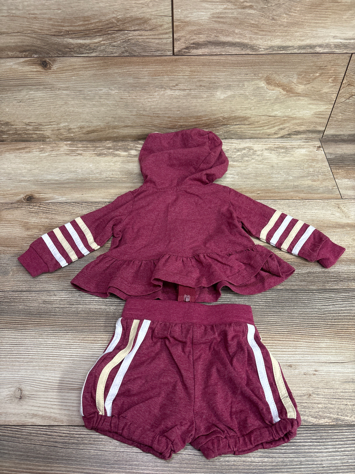 Colosseum 2pc Florida State Seminoles Peplum Jacket & Shorts Set Red sz 3-6m