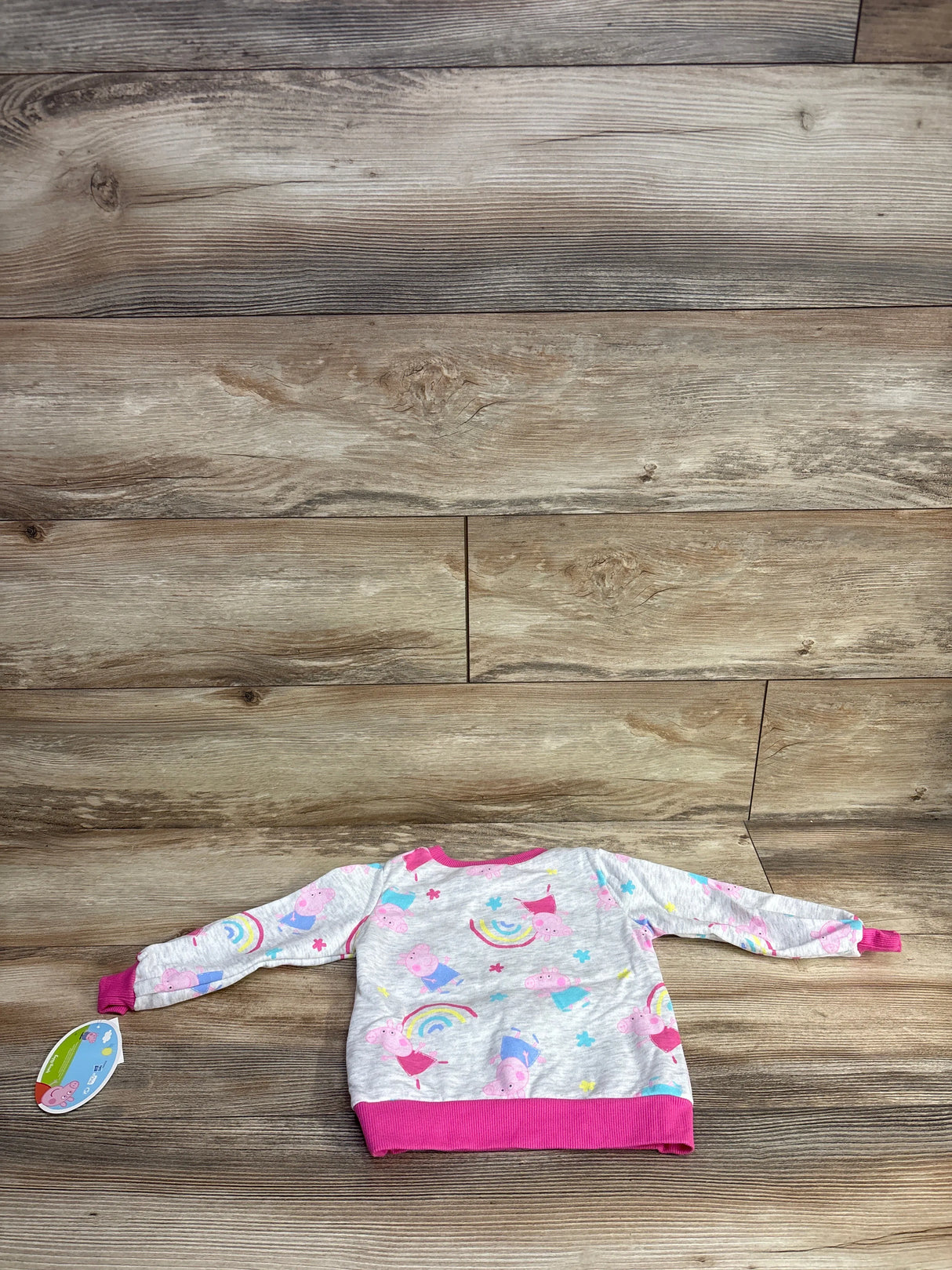 NEW Peppa Pig Sweatshirt Grey sz 2T